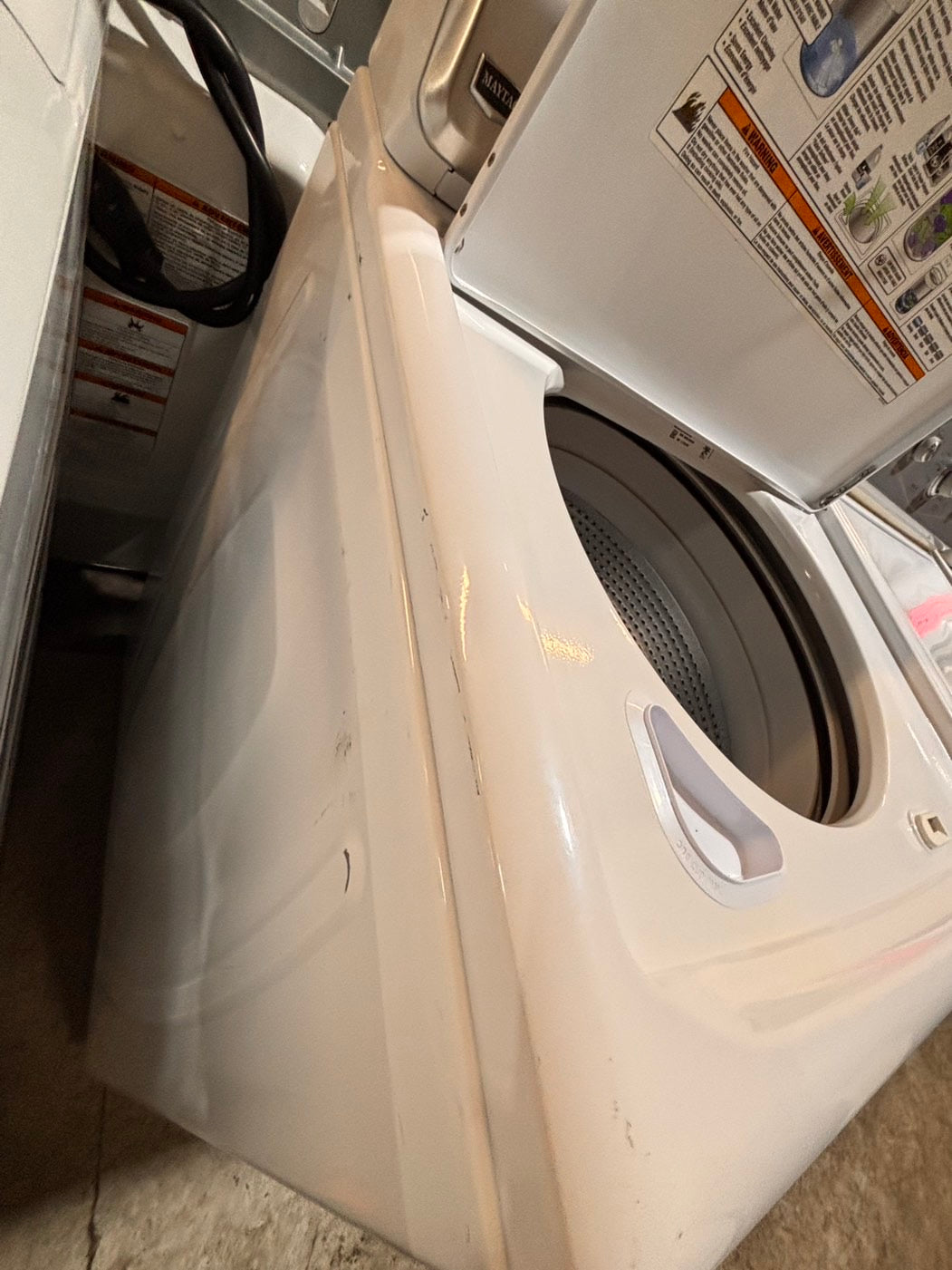 >*sale🎈maytag heavy duty Top load washing machine w out agitator 27" in good condition,used-Refurbished #TWMAW6B