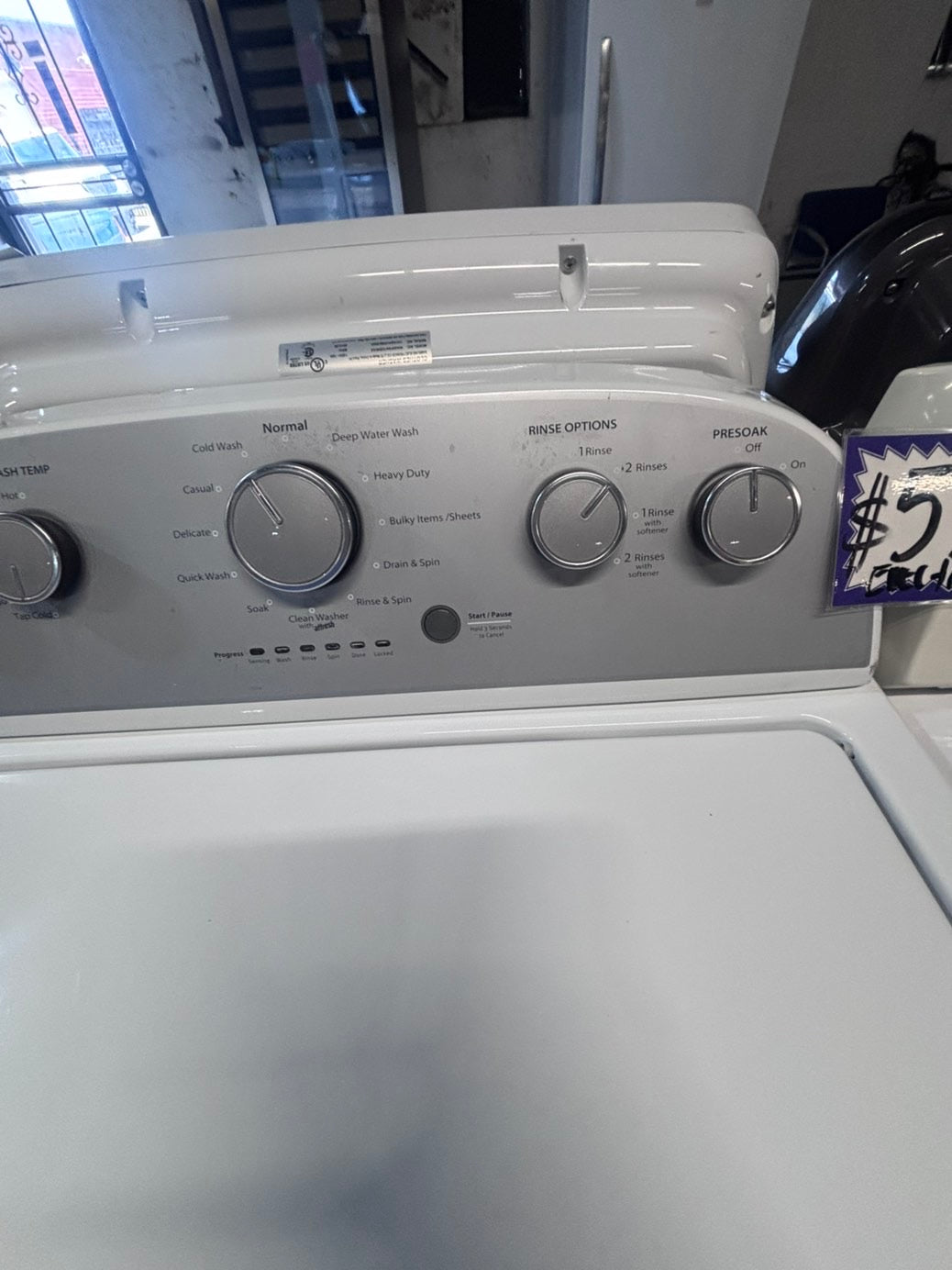 >>whirlpool top load washer large capacity with removable agitator  & electric dryer 220v mix & match set top load side by side #MTLQW5B