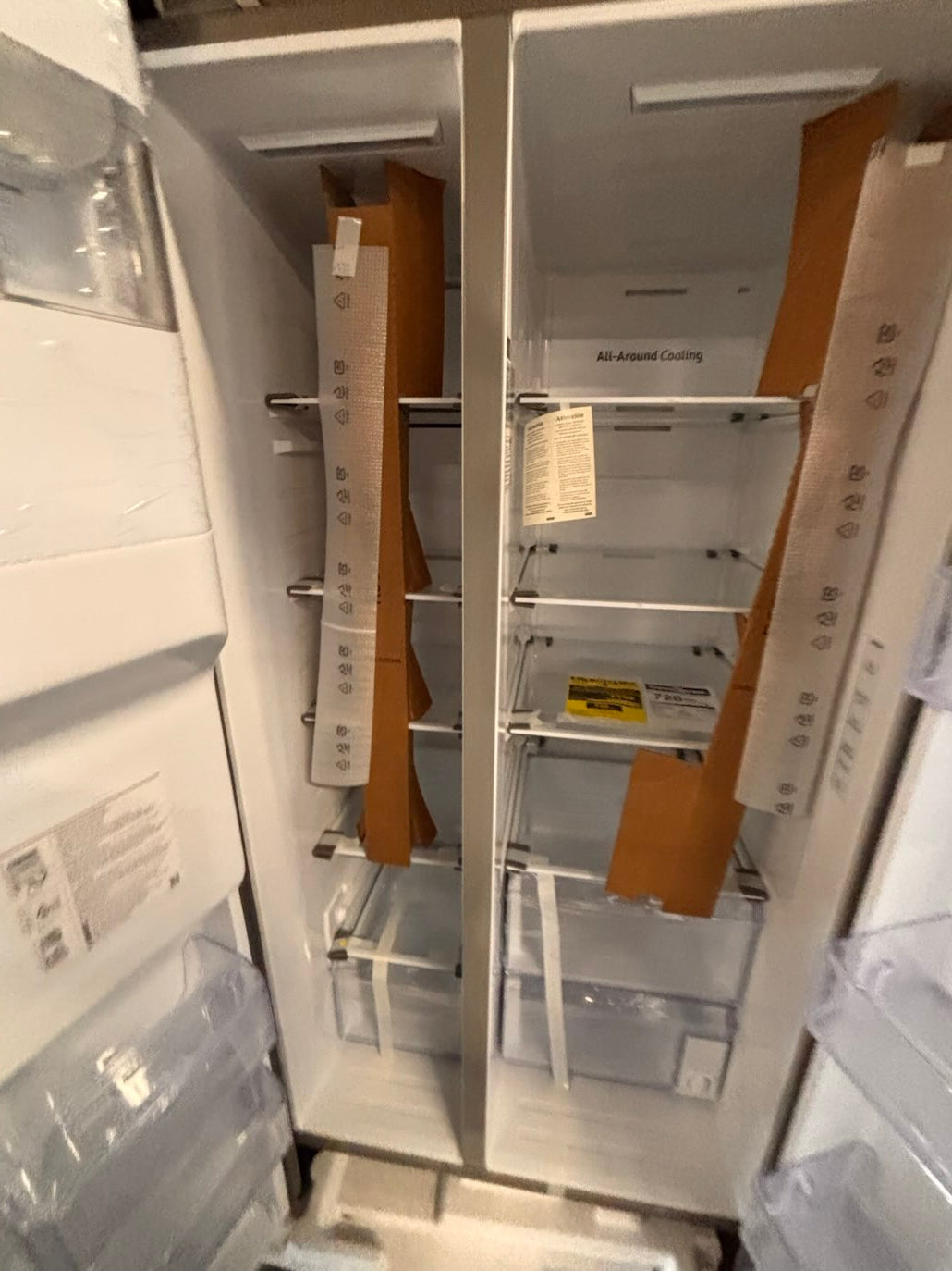 }}New open box 📦 Samsung - 26cu. ft. Side-by-side full size fridge Stainless Steel
#FS26AGTB