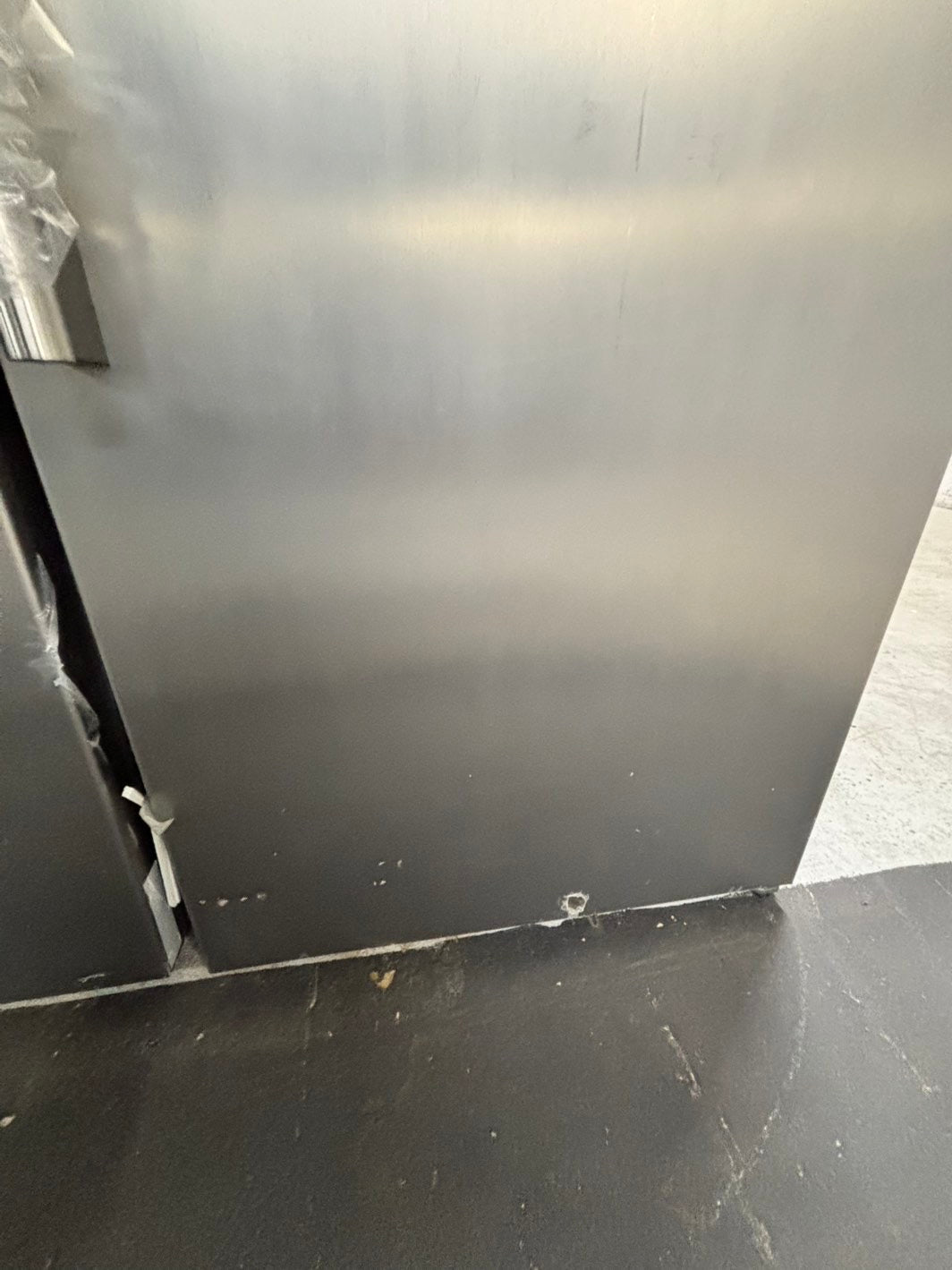 *Combo 2pc. Frigidaire /Fridge with water dispenser & freezer with ice maker inside , 20cu.ft up-right 32 1/5 wide stainless steel counter depth new scratch and dent  /item number #RFF909B