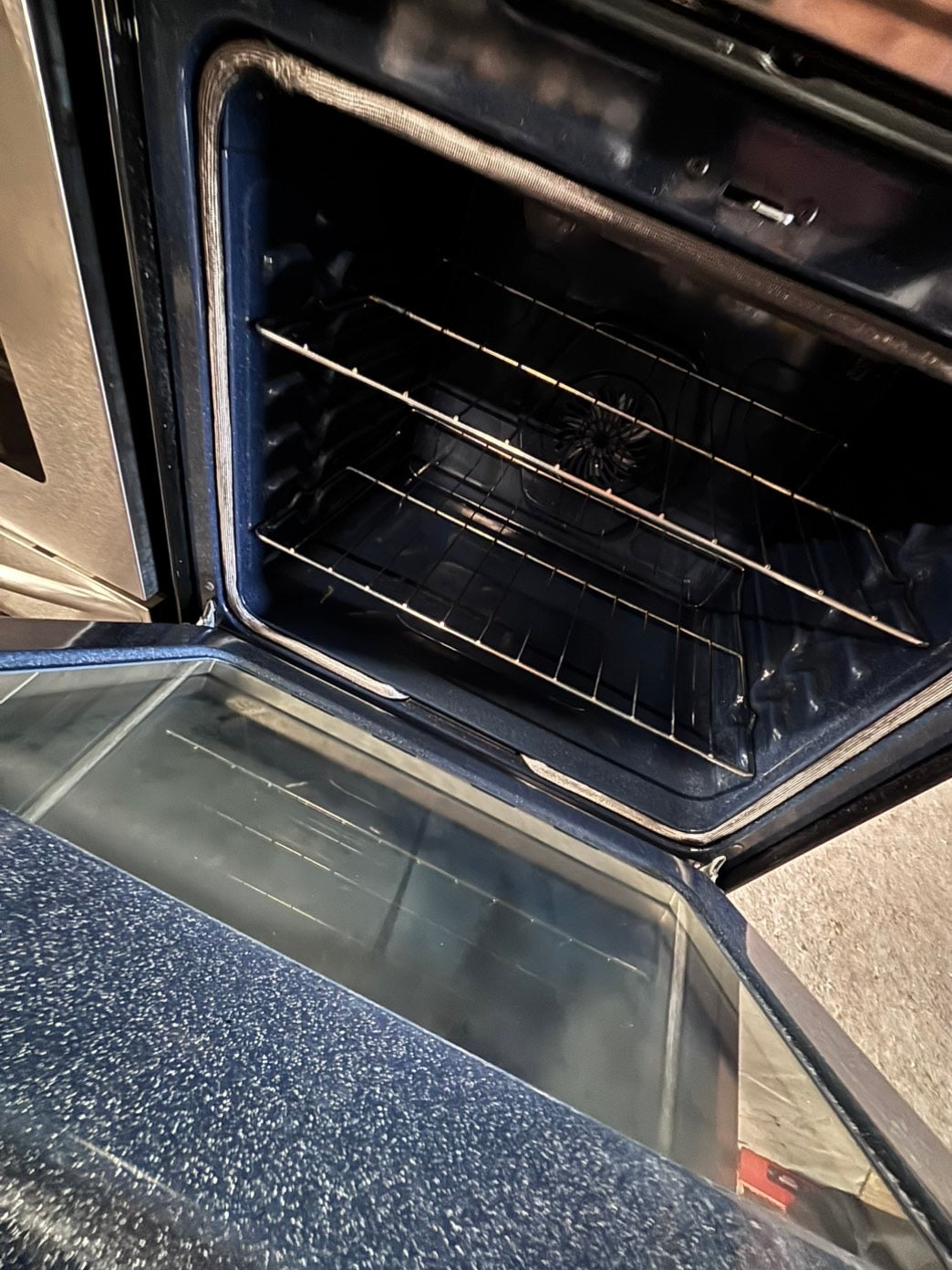 >>samsung Air-fry Glass Top electric stove stainless steel convection oven bake broil 5 burner Self clean 30” used-Refurbished #ESSWQ1B