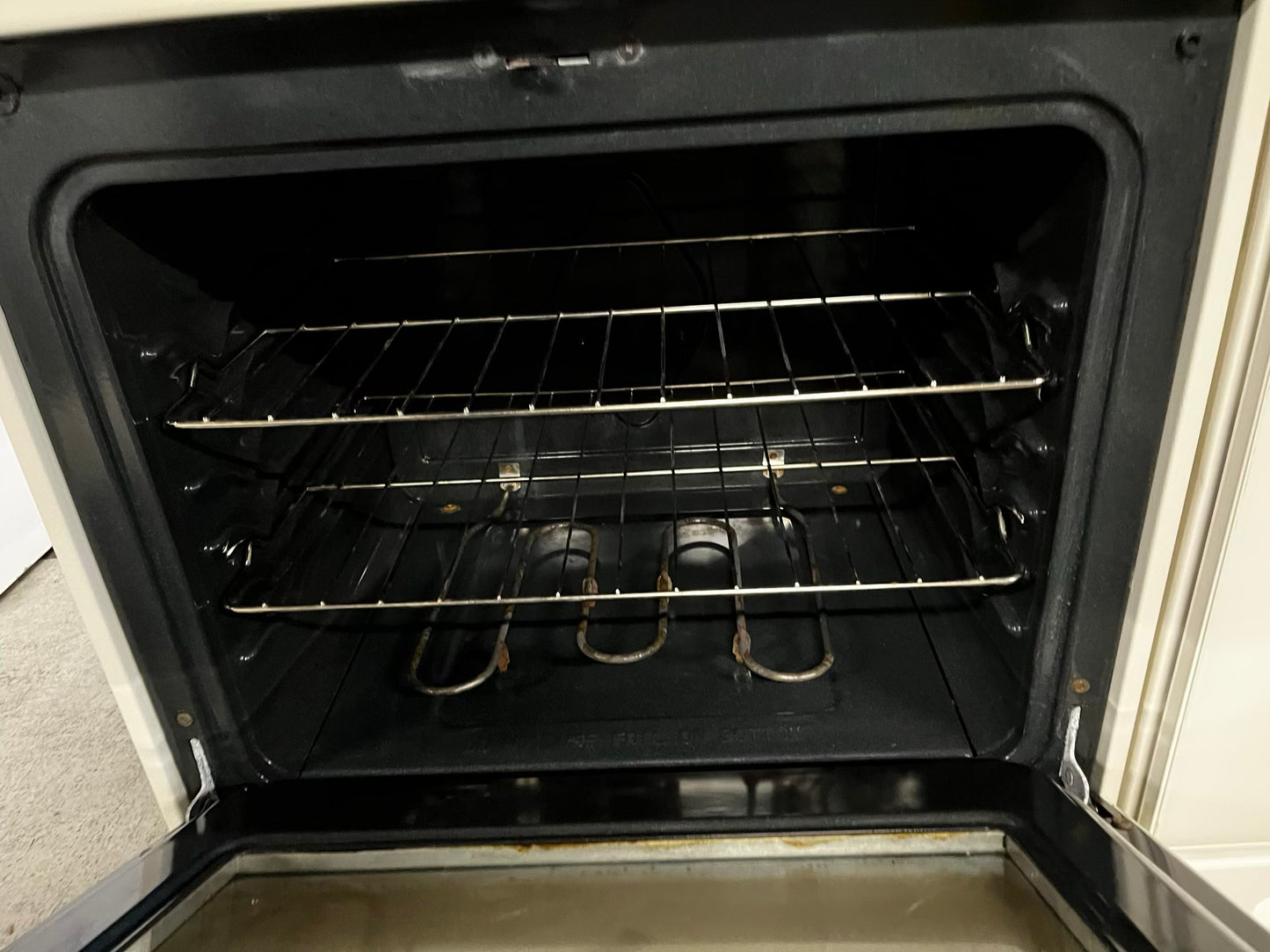 • 🎉 BLACK FRIDAY ⚡️ Kenmore glass top electric range 220v 4 burner Refurbished in off white  bake Broil self clean  30" #ER9413LB