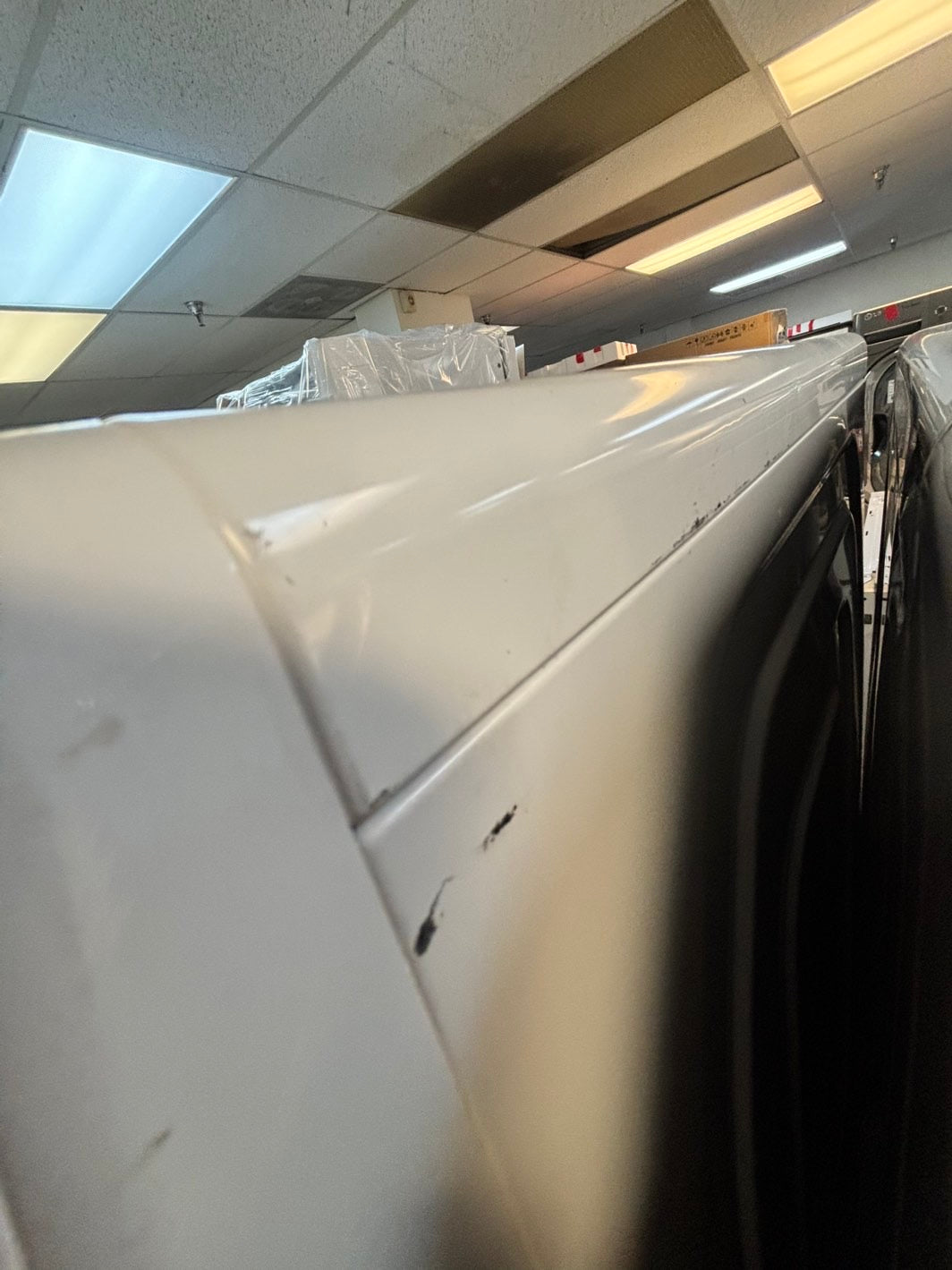 -Samsung steam white color washer 4.5 cu ft & steam dryer 7.5 cu ft set electric 220v front load stackable or side by side -sensor dry HE  #WD1921VL