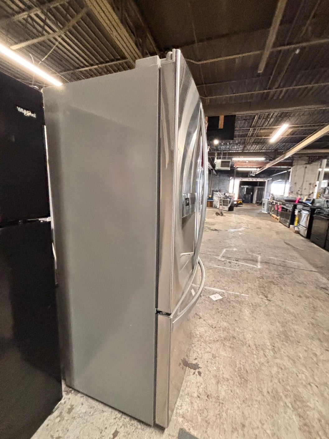>special combo 2pc. Kenmore French door Refrigerator 36” stainless steel with water dispenser & ice maker & electric stove 5 burners & both same brand #RFXV421B