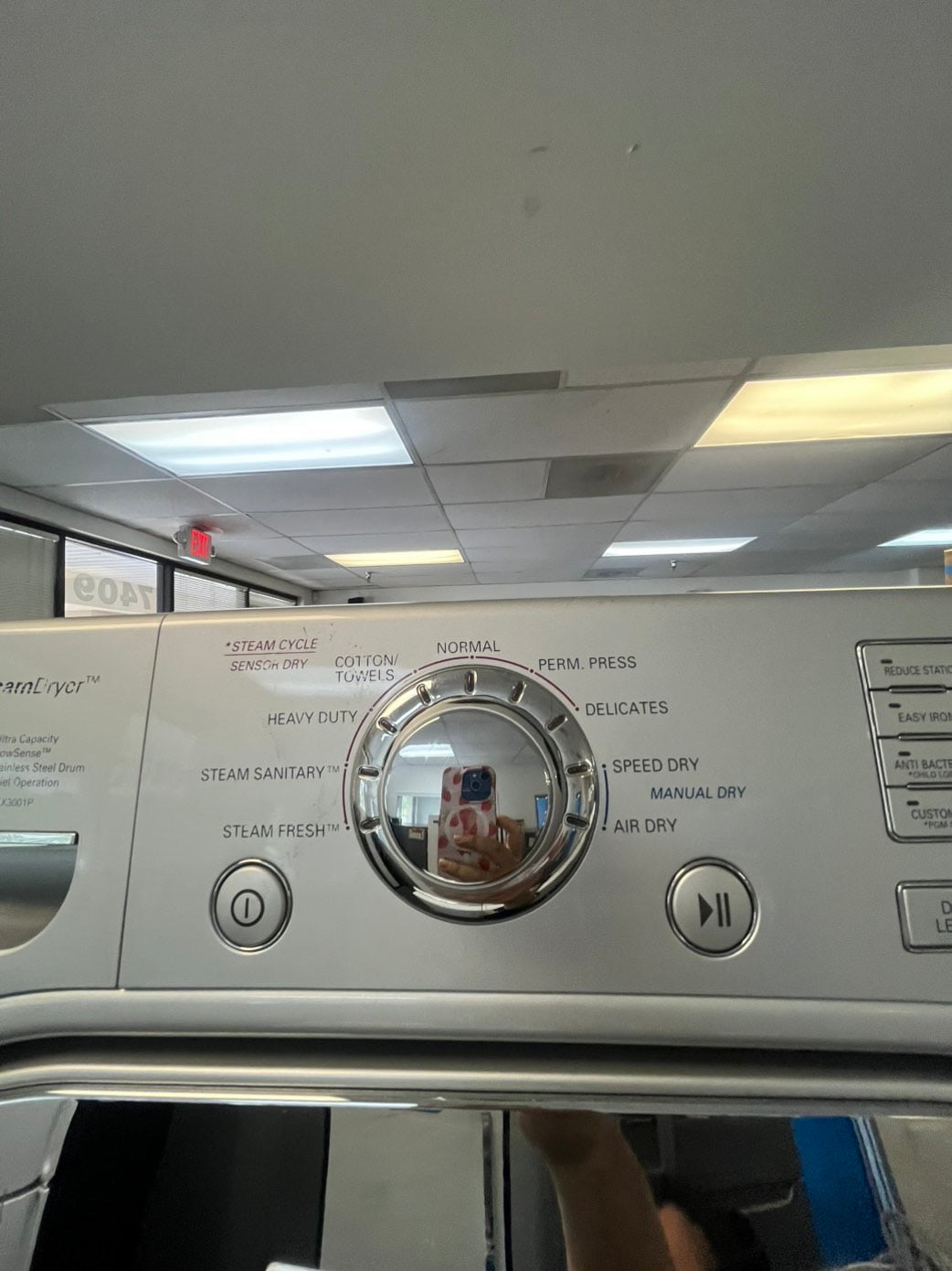 >LG true steam washer 4.5 cu ft & steam dryer 7.5 cu ft set electric 220v front load stackable or side by side Gray - sensor dry    #WFLHDR27L