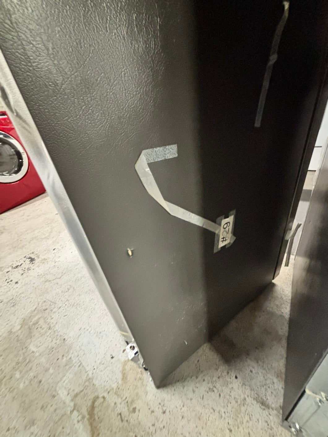 *Combo 2pc. Frigidaire /Fridge with water dispenser & freezer with ice maker inside , 20cu.ft up-right 32 1/5 wide stainless steel counter depth new scratch and dent  /item number #RFF909B