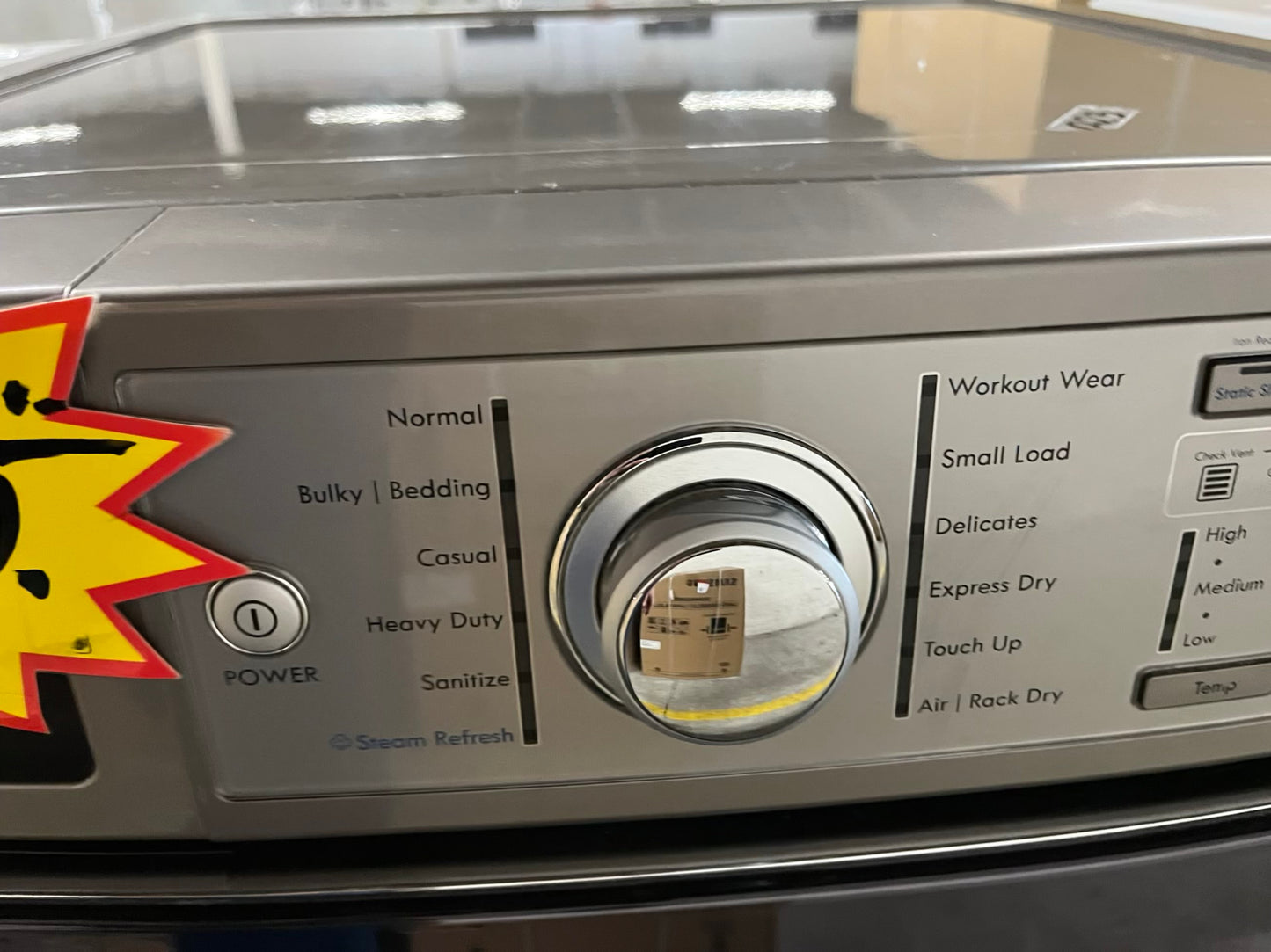 Kenmore Elite front load stackable electric 220v dryer stainless steel w/steam cycle   27" #ED420VB