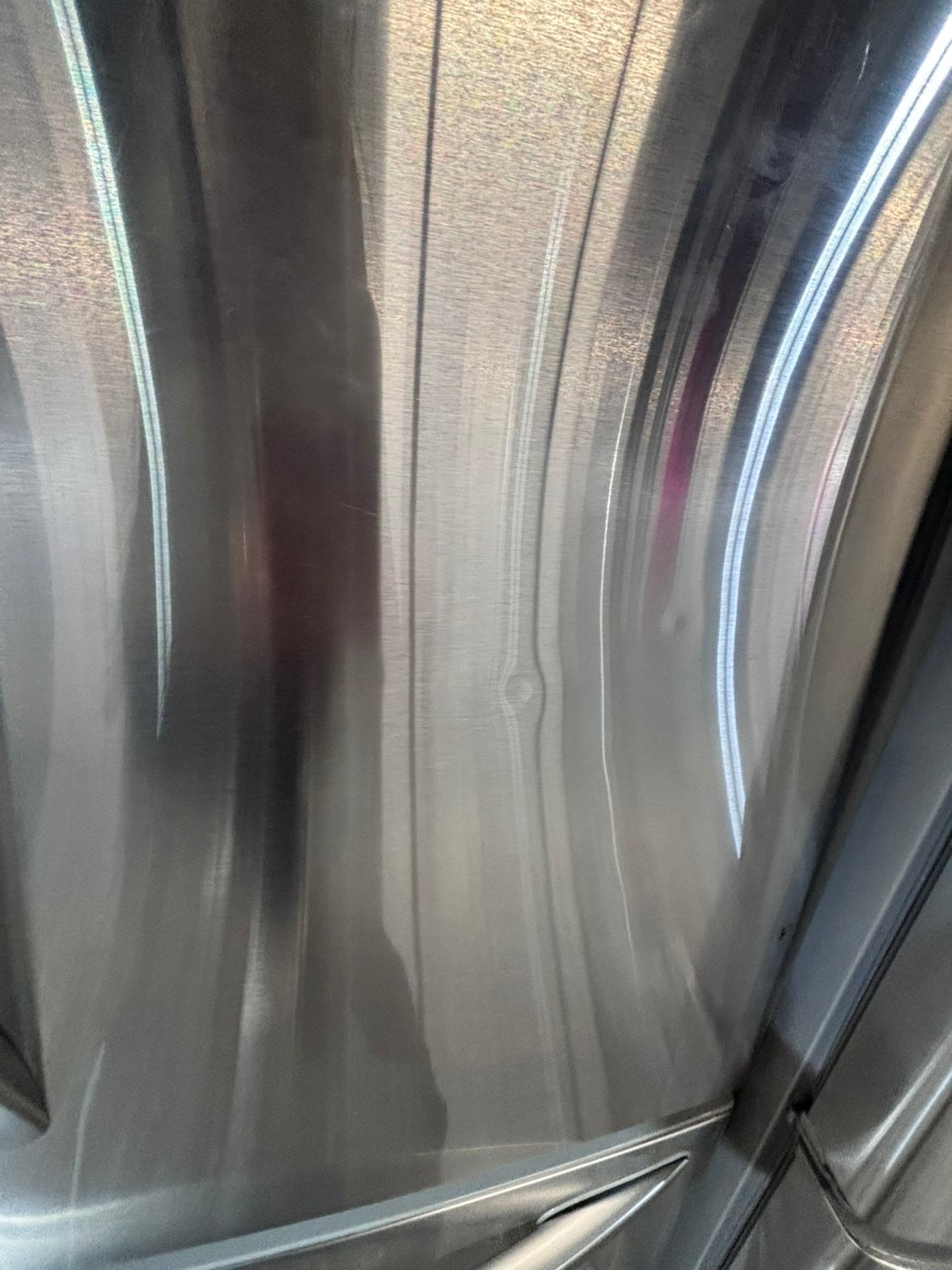 >>special price 💥LG  French door Refrigerator counter depth stainless steel w/ ice water dispenser great condition 36" used-refurbished #KVVF14B