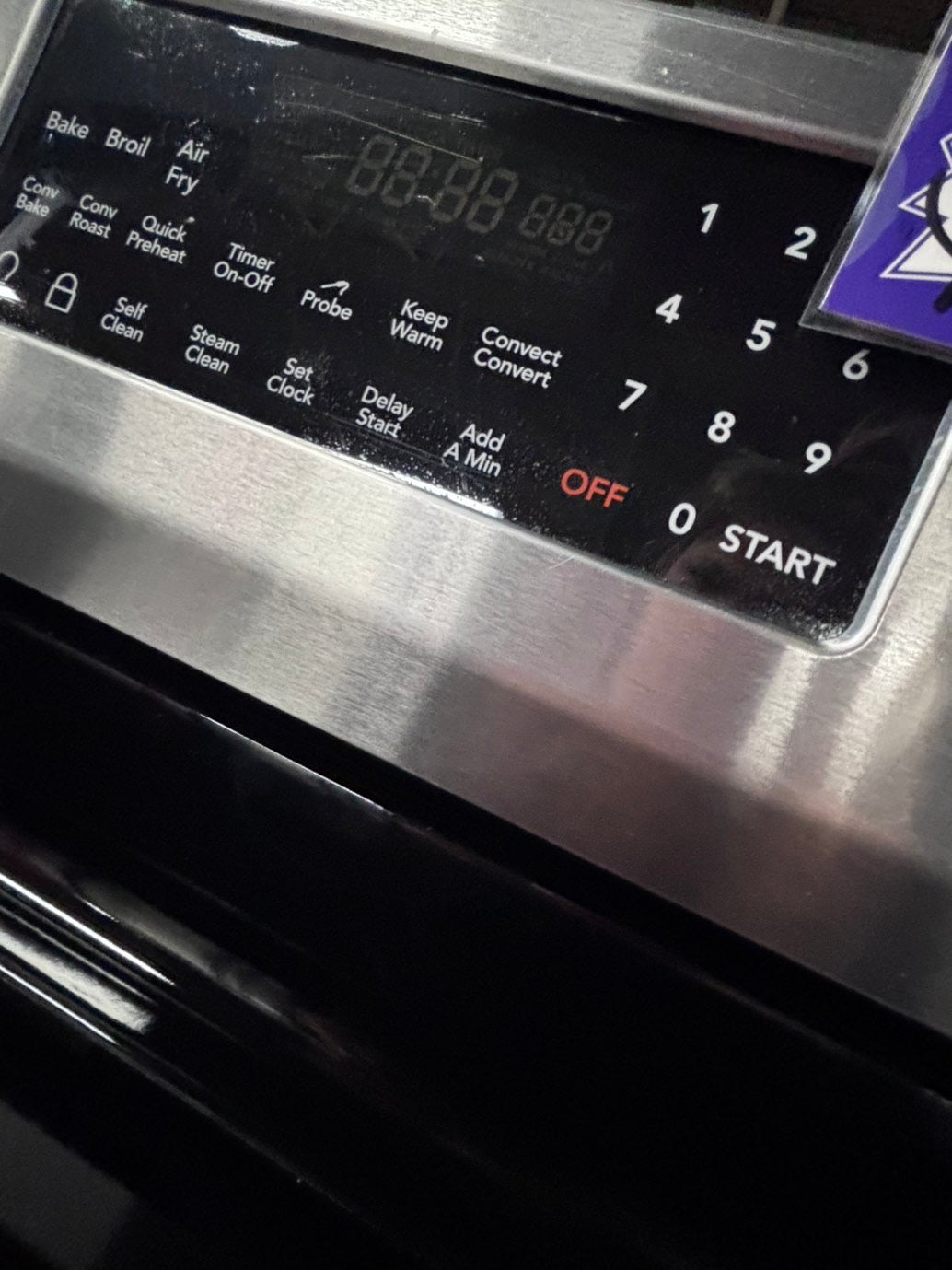 >*frigidaire Air-fry Glass Top electric stove stainless steel convection oven bake broil 5 burner Self clean 30” used-Refurbished #FEA5Q1B