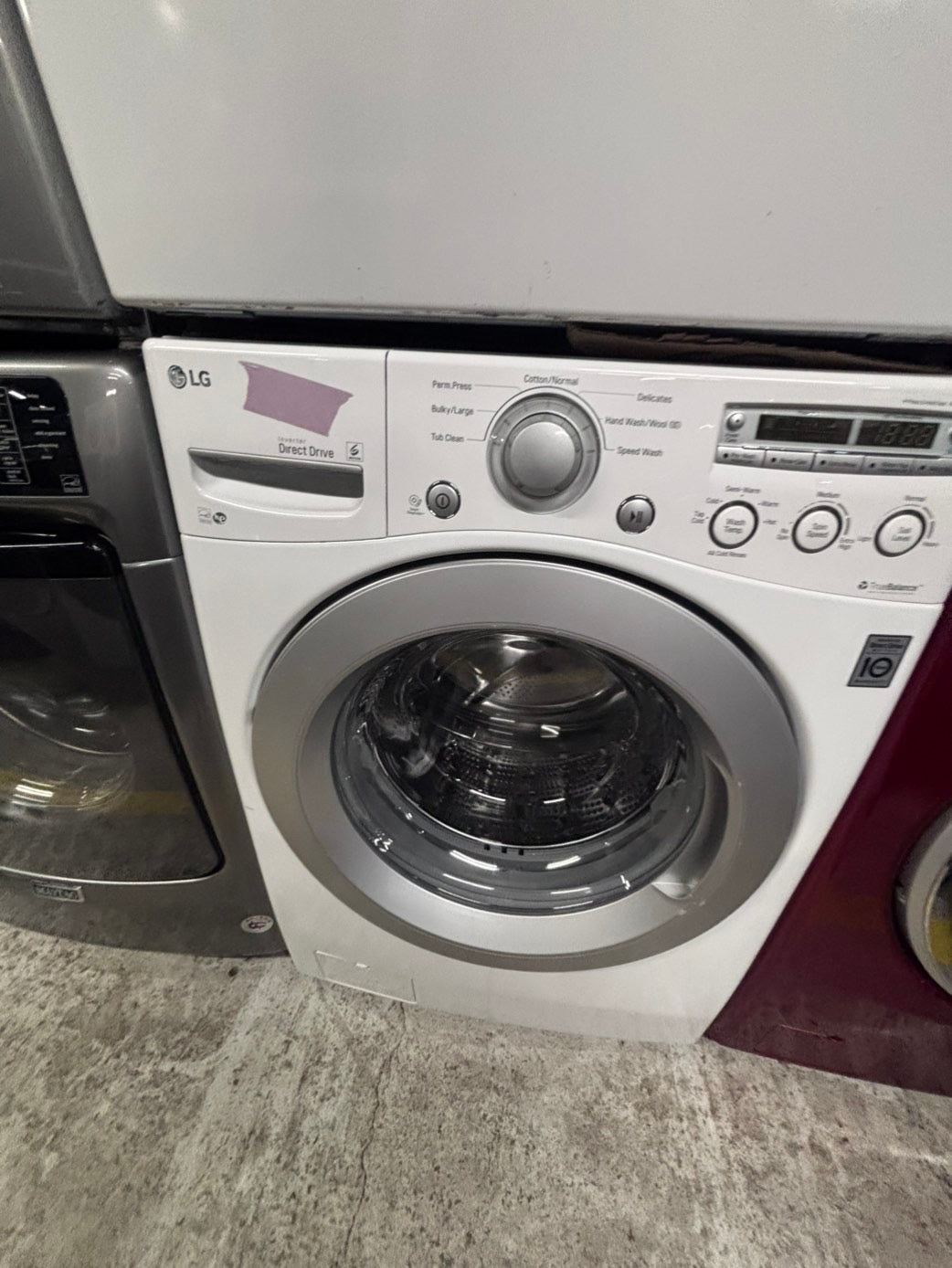 >*LG washer & dryer set electric 220v front load stackable or side by side - sensor dry in white #WLS11D6B