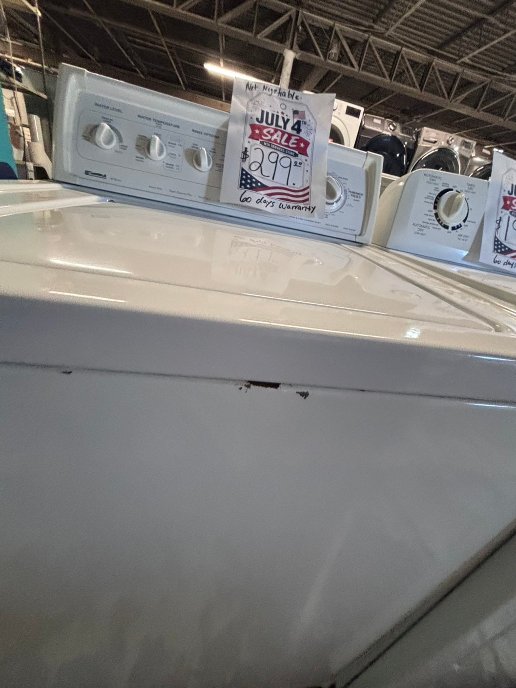 >*Early July 4th sale🎈kenmore Top load washing machine w agitator 27" in good condition,used-Refurbished #WZQ7DB