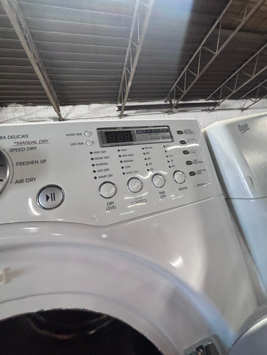 >*sale 🔥LG sensor Dry front load stackable electric 220v dryer in white  color used-refurbished 27" #DS267NB