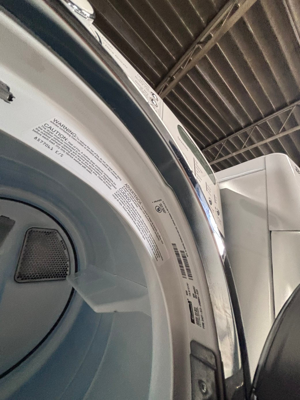 >*early July 4th special 🇺🇸kenmore set electric 220v front load stackable or side by side - sensor dry in white color #ESKK12SET