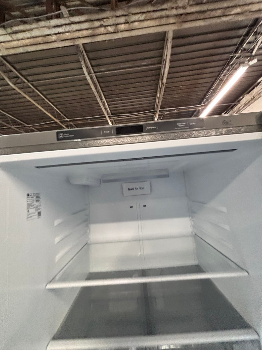 } LG 33” x68 1/2 height x 30”depth bottom freezer fridge   ,stainless steel. used-like new , refurbished #BFLG151B