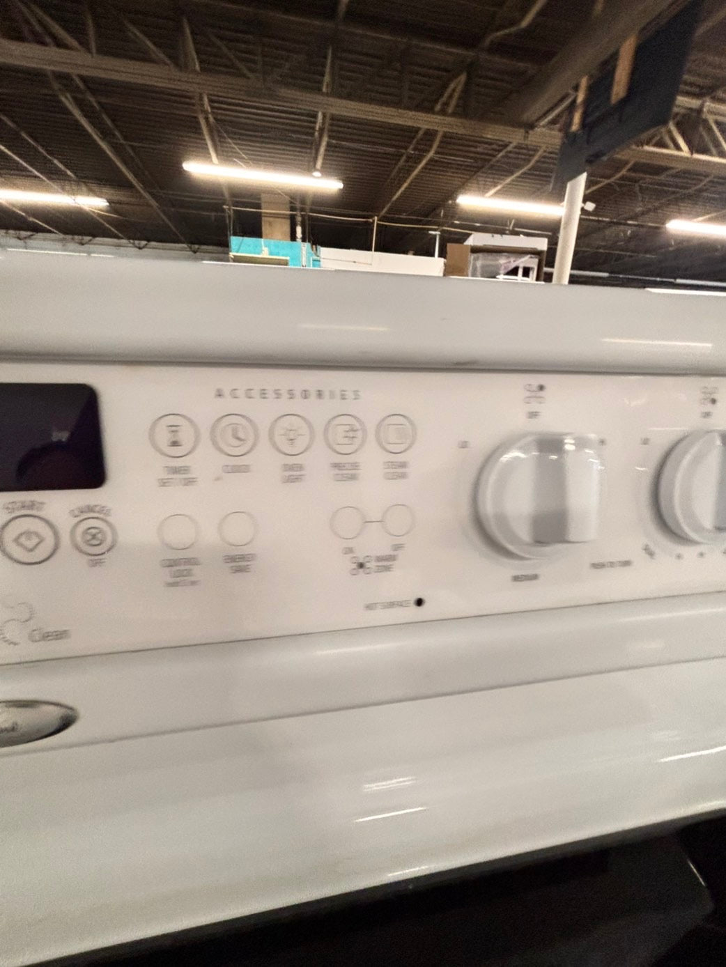 >special🔥whirlpool Glass Top electric stove white convection oven bake broil 5 burner Self clean 30” white Refurbished #EW3P21B