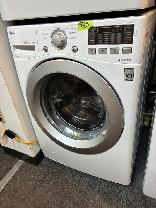 ☃️Winter Sale  ❄️ LG washer 4.5 cu ft & dryer 7.5 cu ft set electric 220v front load stackable or side by side - sensor dry He in white #WD22416L