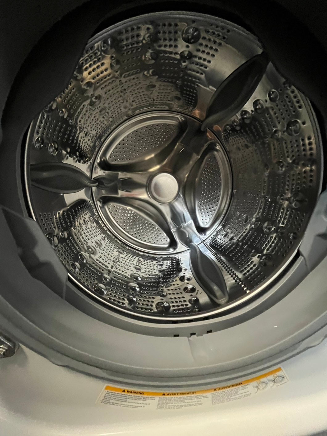 Lg front load Electric dryer 220v  and front load washer set white  stackable 27” wide  in Refurbished #WDEST2L