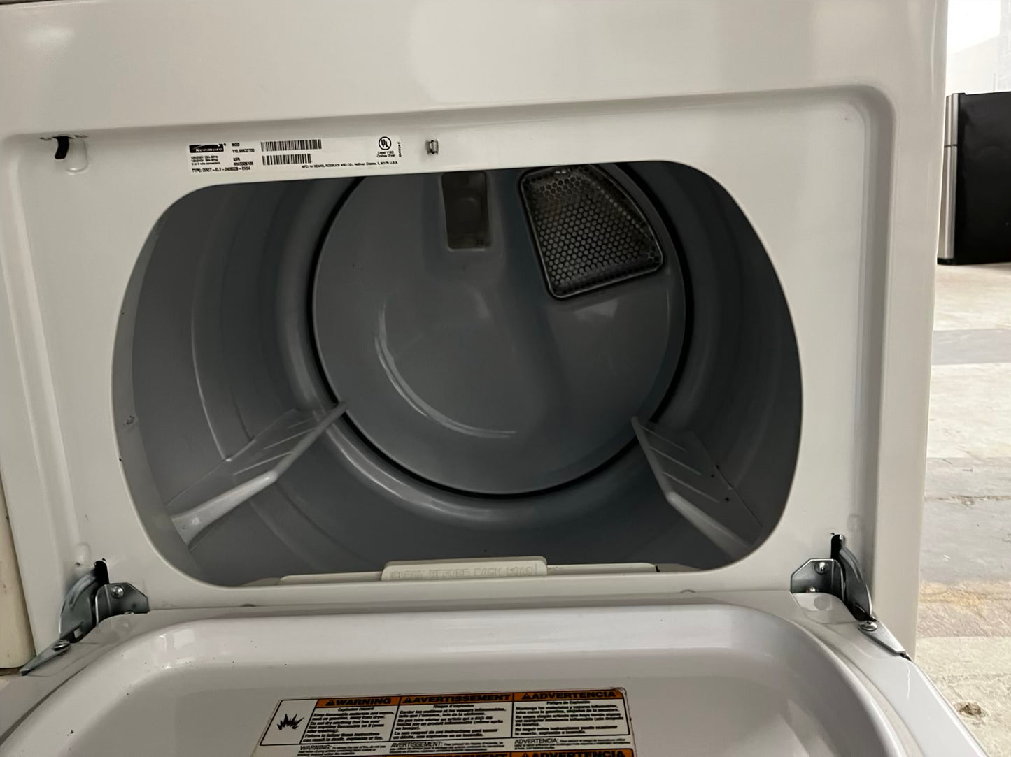 🎄Holiday Sale 🎁 Kenmore  side x side large capacity electric 220v dryer  in white 27” Refurbished #ED5475XB