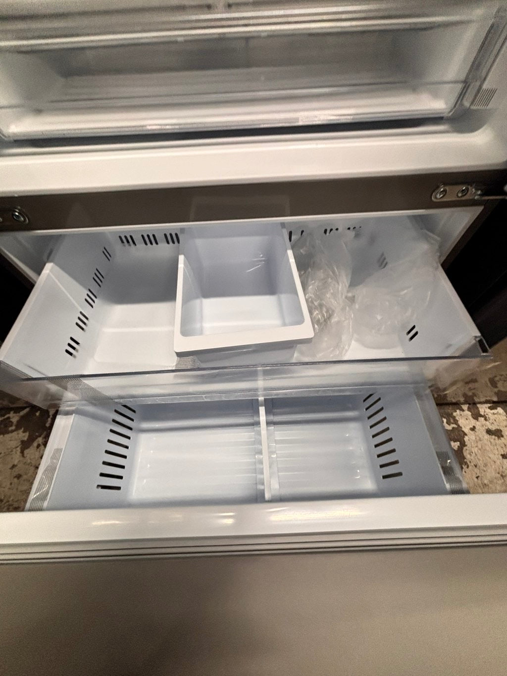 >special🎈New open box (costumer return ) LG - Counter-Depth MAX 25.5 Cu. Ft. French Door Smart Refrigerator with ice maker & water dispenser - Stainless Steel #RFLG55YB