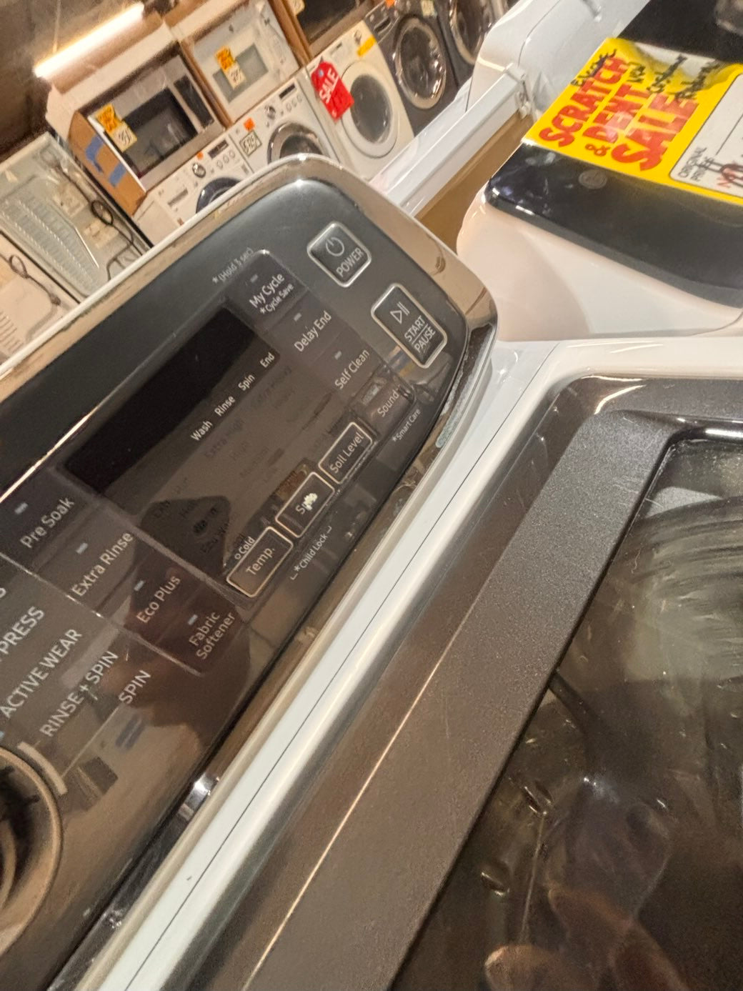 } }Samsung 27” white color Top load washer extra Large capacity 5.5cu.ft stainless steel Drum working 💯  with warranty ! used,refurbished #SAWTL12B