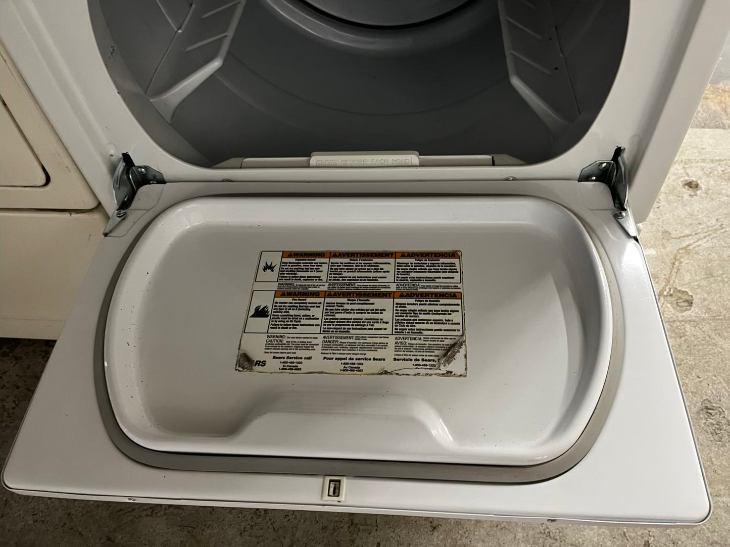 🎄Holiday Sale 🎁 Kenmore  side x side large capacity electric 220v dryer  in white 27” Refurbished #ED5475XB