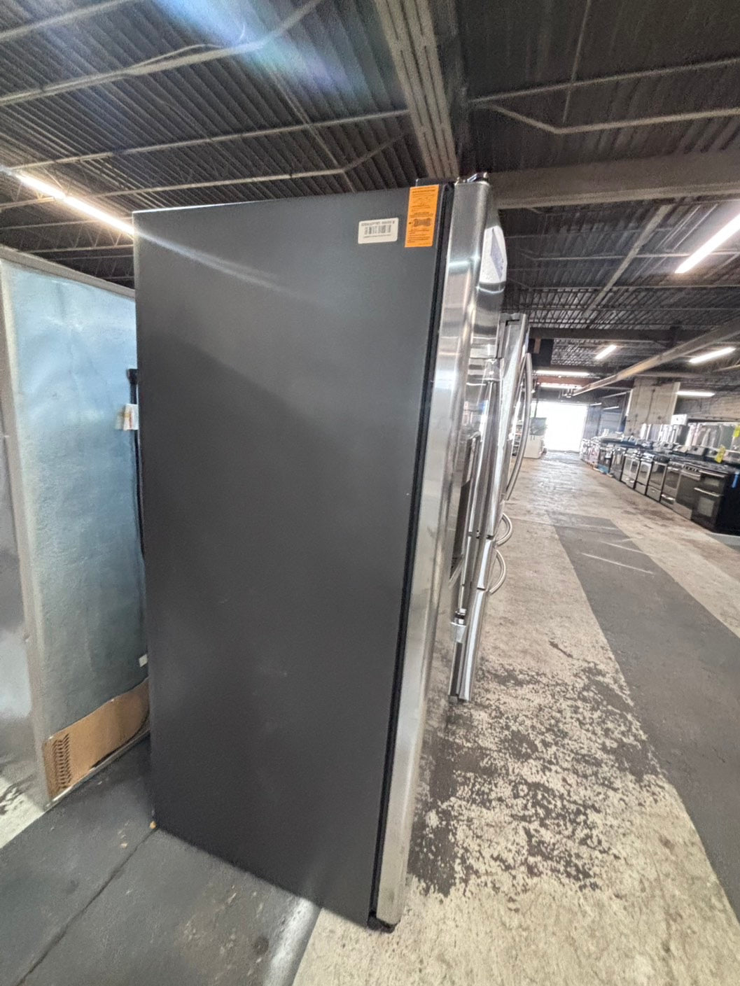 >*36” x 69h GE side by side Refrigerator and freezer stainless steel w/ice water dispenser 36” #AR29A3B