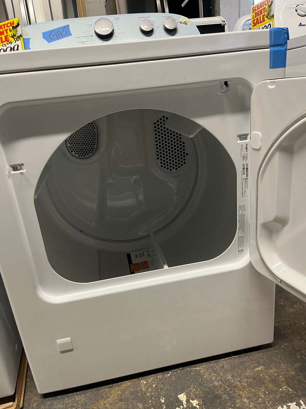Open box 📦 New S/d whirlpool Top load washer 3.5cu.Ft  and  Top load Gas  dryer 7.cu.ft  set white #WDTPG21B