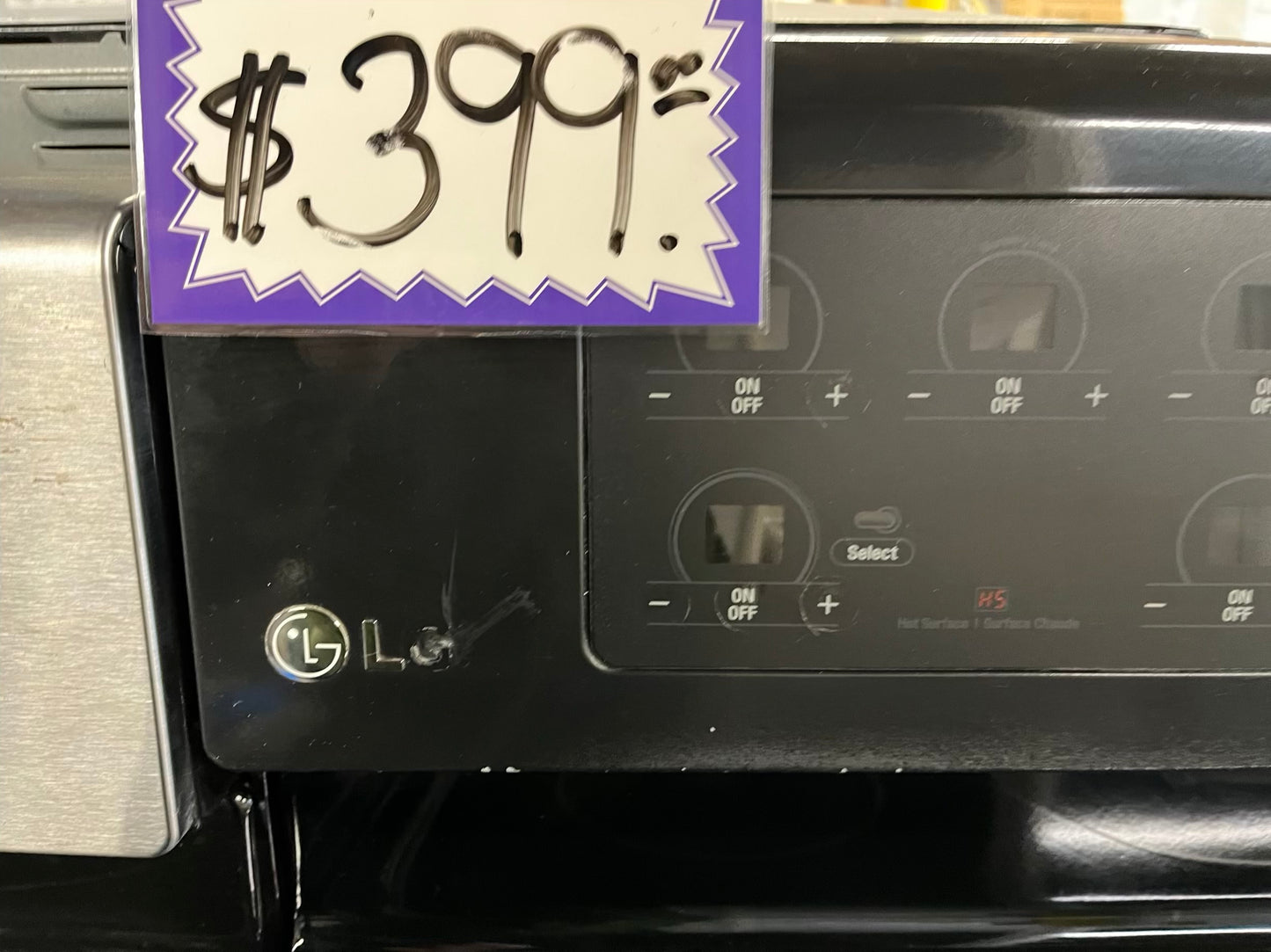 - LG electric range black  5 burner warm zone convection bake broil self clean 30” item number #ERB234TB