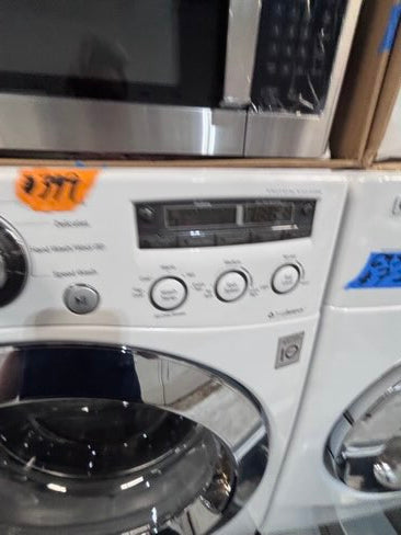 }gas LG white washer & gas dryer set front load stackable or side by side  27” in used Gas  used-Refurbished #GWD46B