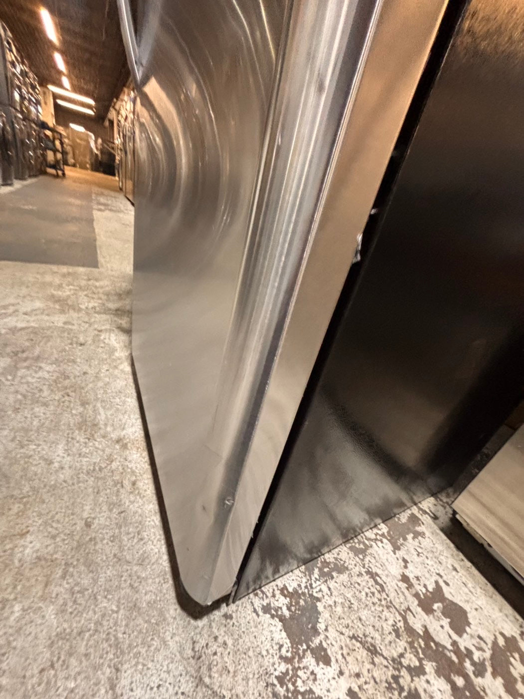 >*frigidaire  top freezer refrigerator stainless steel used-refurbished 30"x 681/2h #RFF21RB
