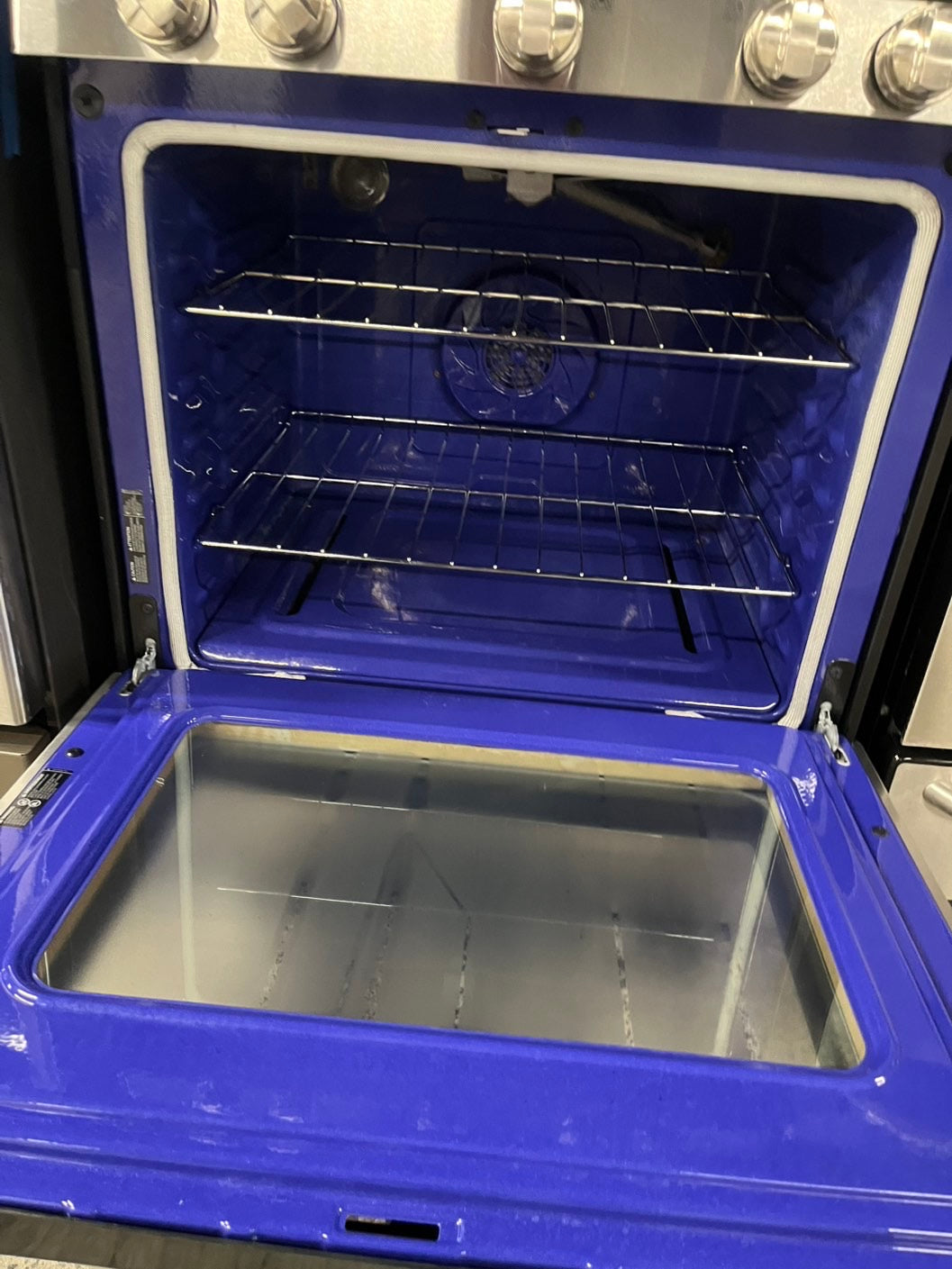 = LG convection oven Gas range 5 burner stainless steel convection bake roast broil  -used-Refurbished 30” #GR1P45B