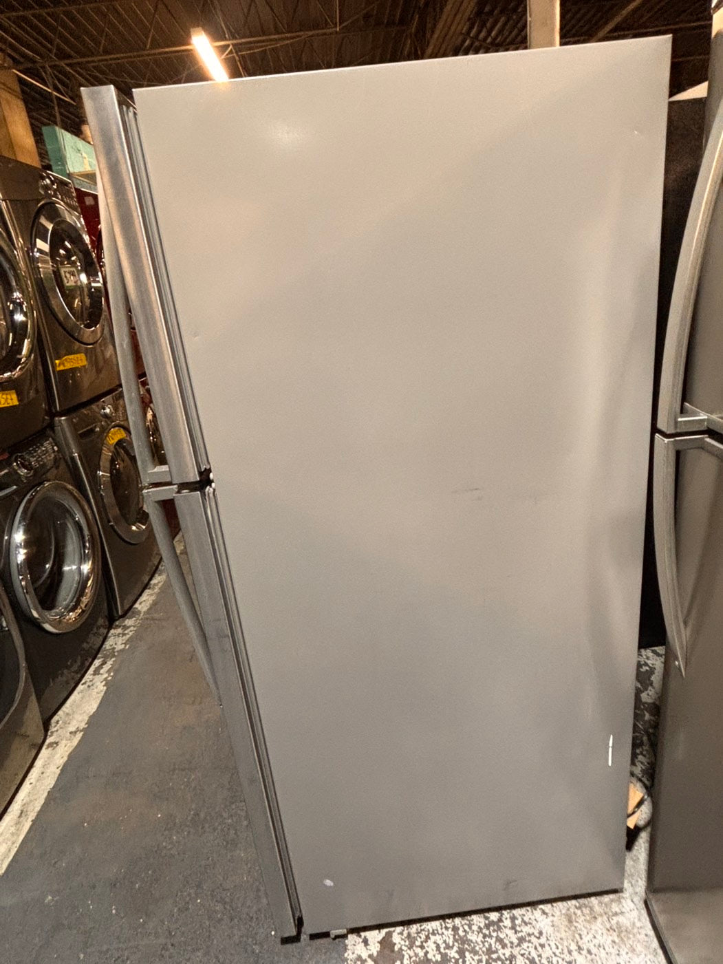 >*sale🔥Whirlpool top freezer refrigerator stainless steel used-refurbished 30" #RFQ669B