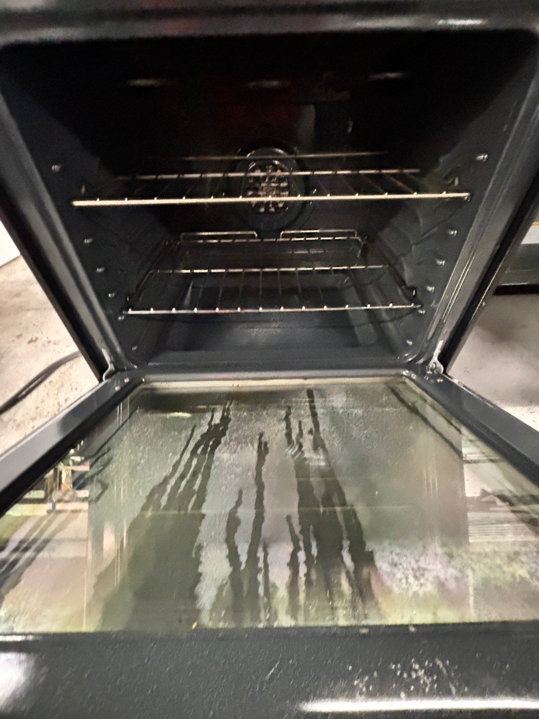 *Frigidaire glass top electric range 220v 5 burner convection oven -warm zone bake broil self clean Refurbished stainless steel fast boil 30" #EE3F1CB