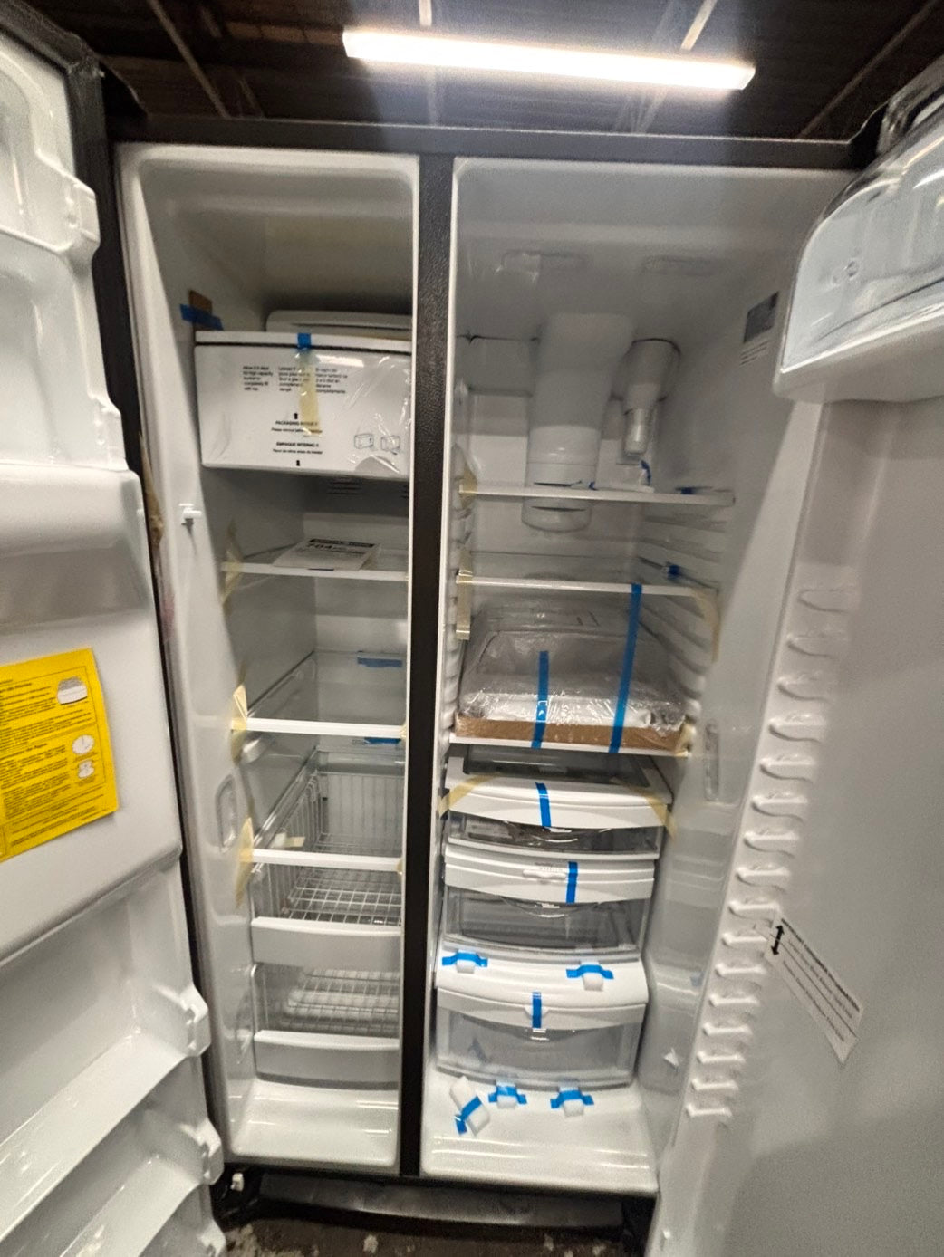 >New open Box 📦 GE 36”Side by Side Refrigerator stainless steel w/ice water dispenser  - #RSGR36LB