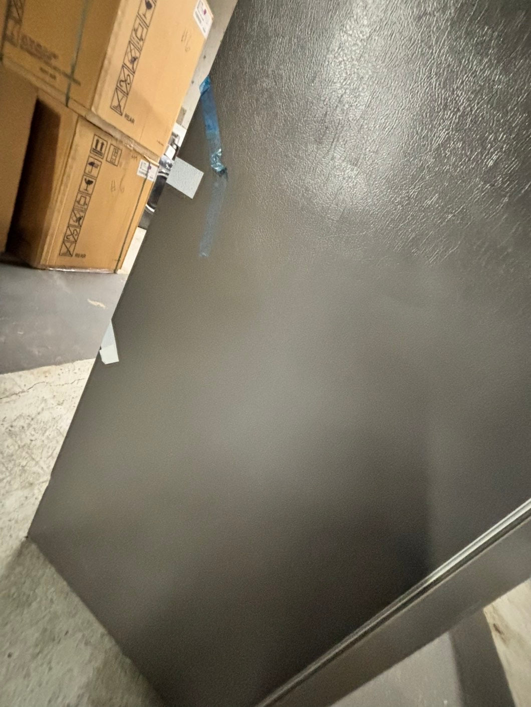 *Combo 2pc. Frigidaire /Fridge with water dispenser & freezer with ice maker inside , 20cu.ft up-right 32 1/5 wide stainless steel counter depth new scratch and dent  /item number #RFF909B