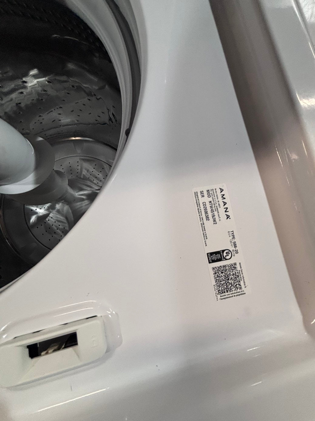 >*Amana  Top load washing machine large capacity w agitator 27" in good condition,used-Refurbished #WP3BYQB