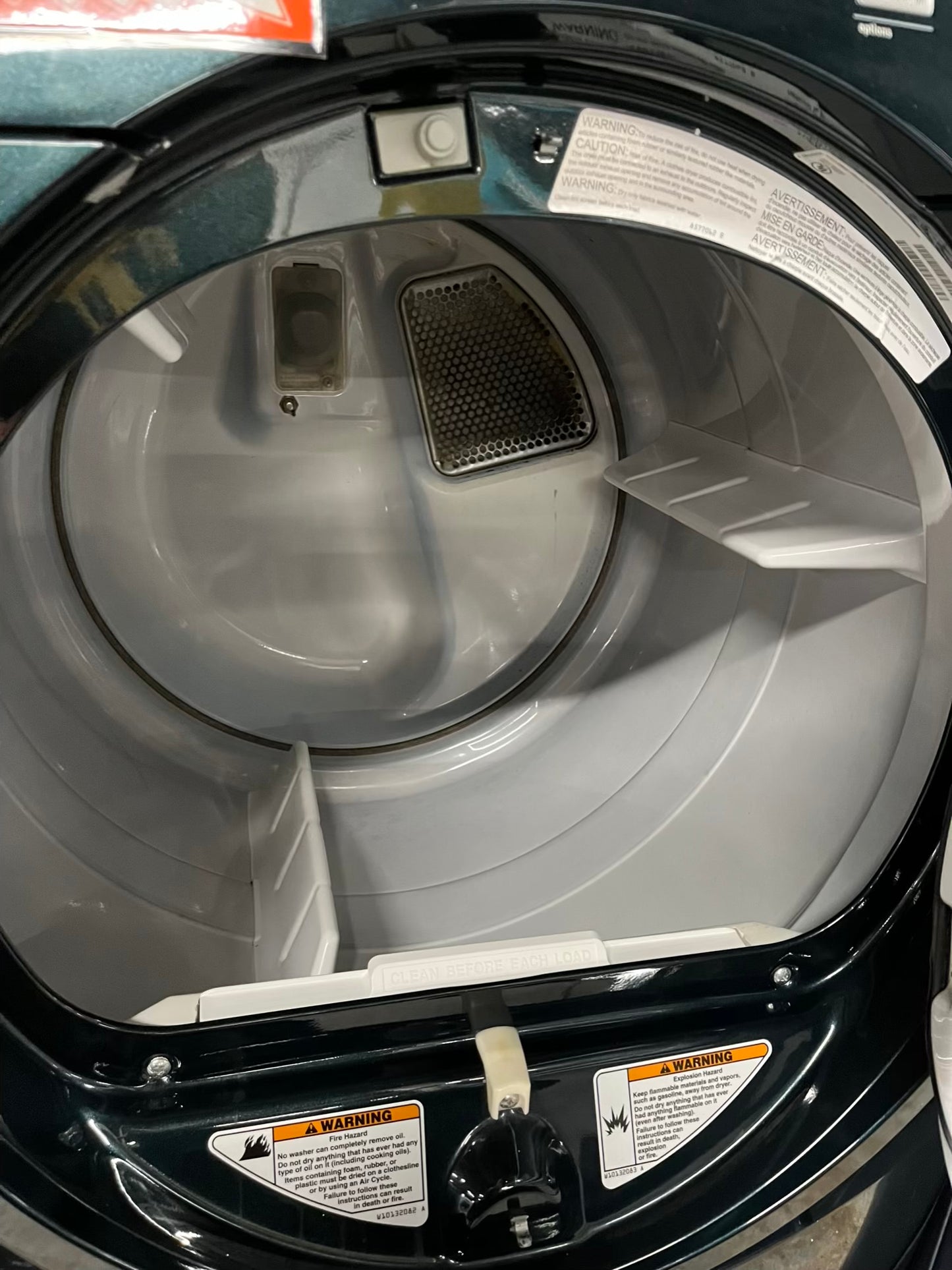 Clearance 🔥🎈Maytag Dryer electric 220v in dark green front load w/pedestal extra storage stainless steel drum large capacity 27" refurbished #ED346HB