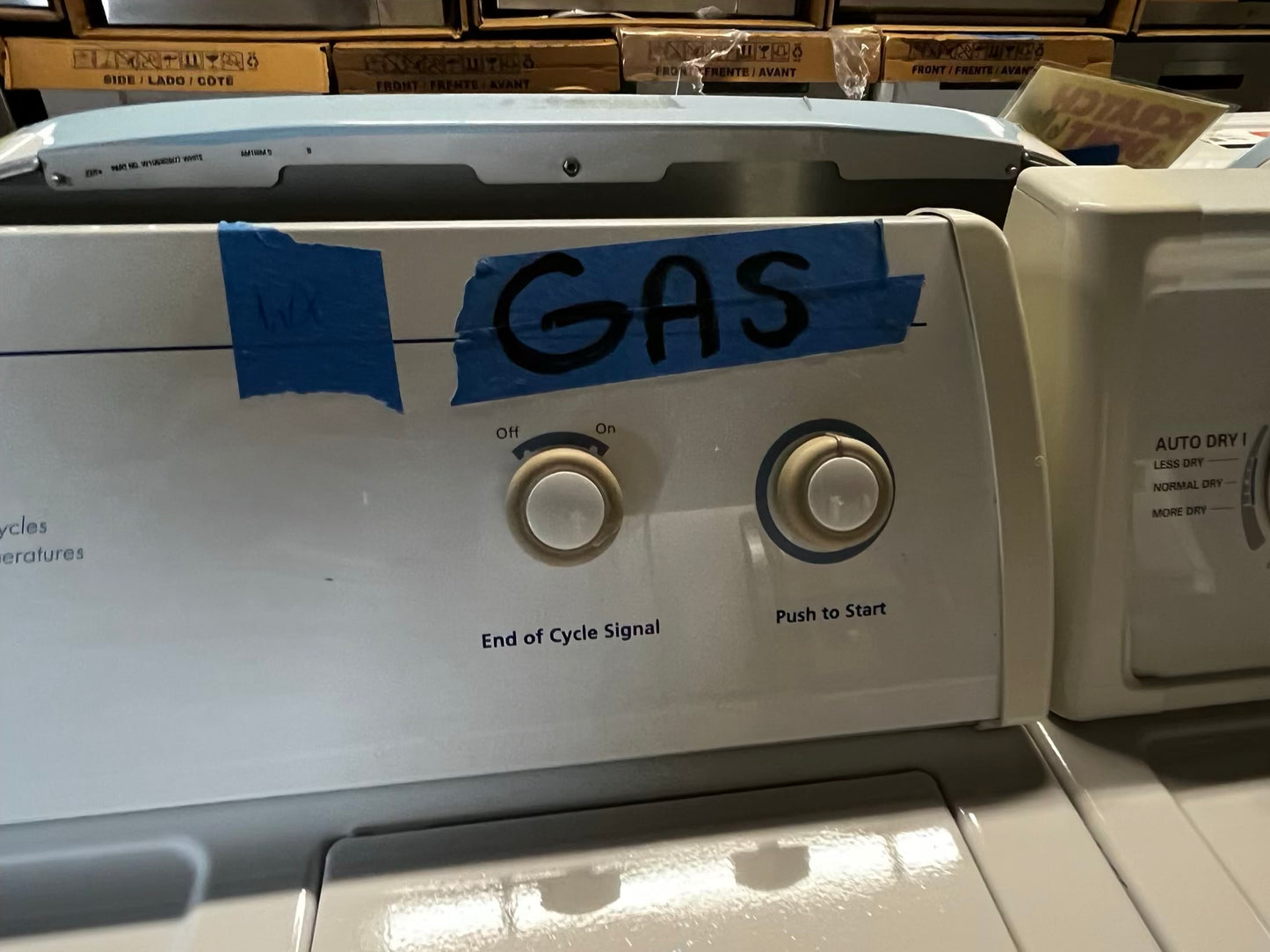 🎁Holiday Sale 🎄Whirlpool gas dryer side by side large capacity in white 29” #GD396T1B