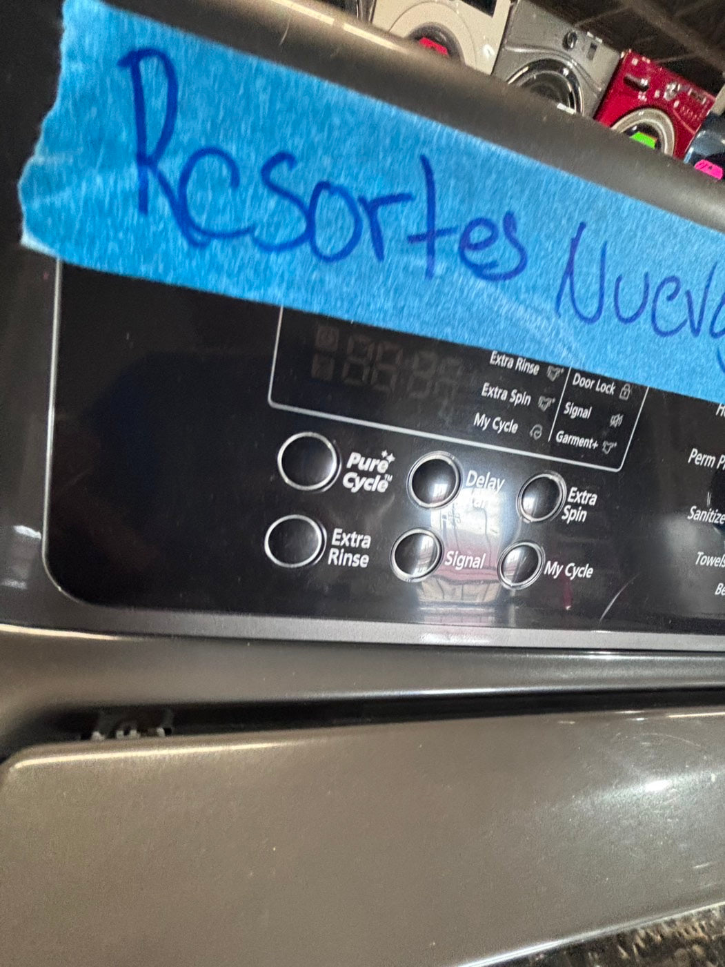} Samsung dark gray color , Top load washer  Large capacity stainless steel Drum working 💯  with warranty ! used,refurbished #SAYZ912B