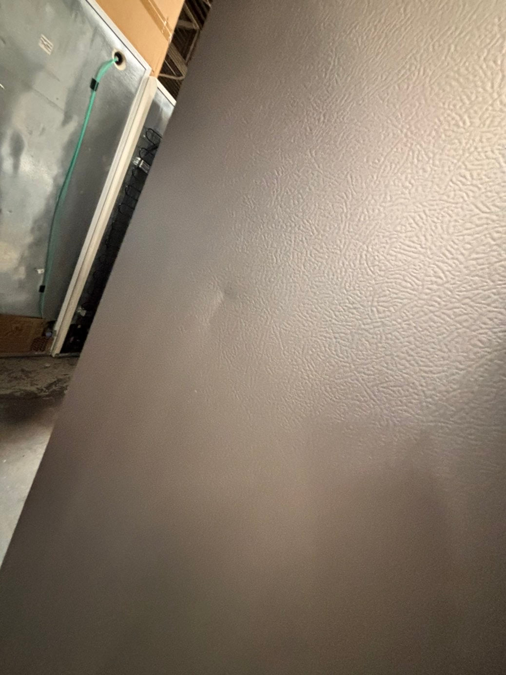 >new open box costumer return  Samsung Bespoke 23 cu. ft. Counter Depth 4-Door French Door Refrigerator in Stainless Steel with Family Hub in Charcoal Glass #RFFH1D41B
