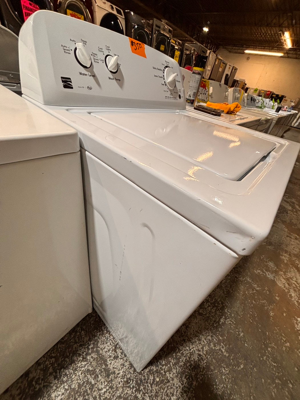 >*Kenmore Top load washing machine w agitator 27" in good condition,used like new -Refurbished #WTKV43B