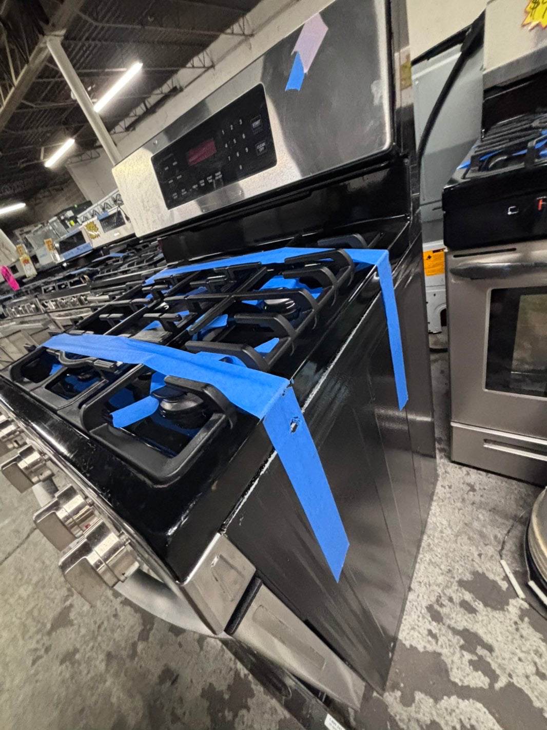 >LG convection oven Gas range 5 burner stainless steel bake broil  -used-Refurbished 30” #GR967B