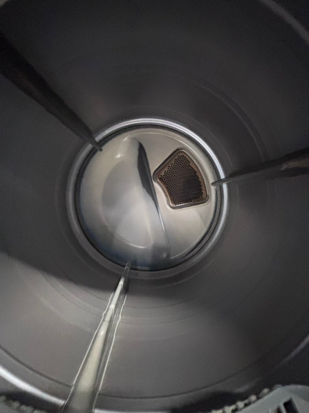 >LG GAS  washer & dryer set front load stackable white   27” in used-Refurbished #WD43GB