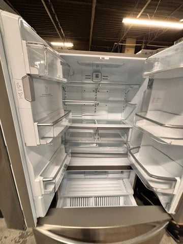 >special combo 2pc. Kenmore French door Refrigerator 36” stainless steel with water dispenser & ice maker & electric stove 5 burners & both same brand #RFXV421B