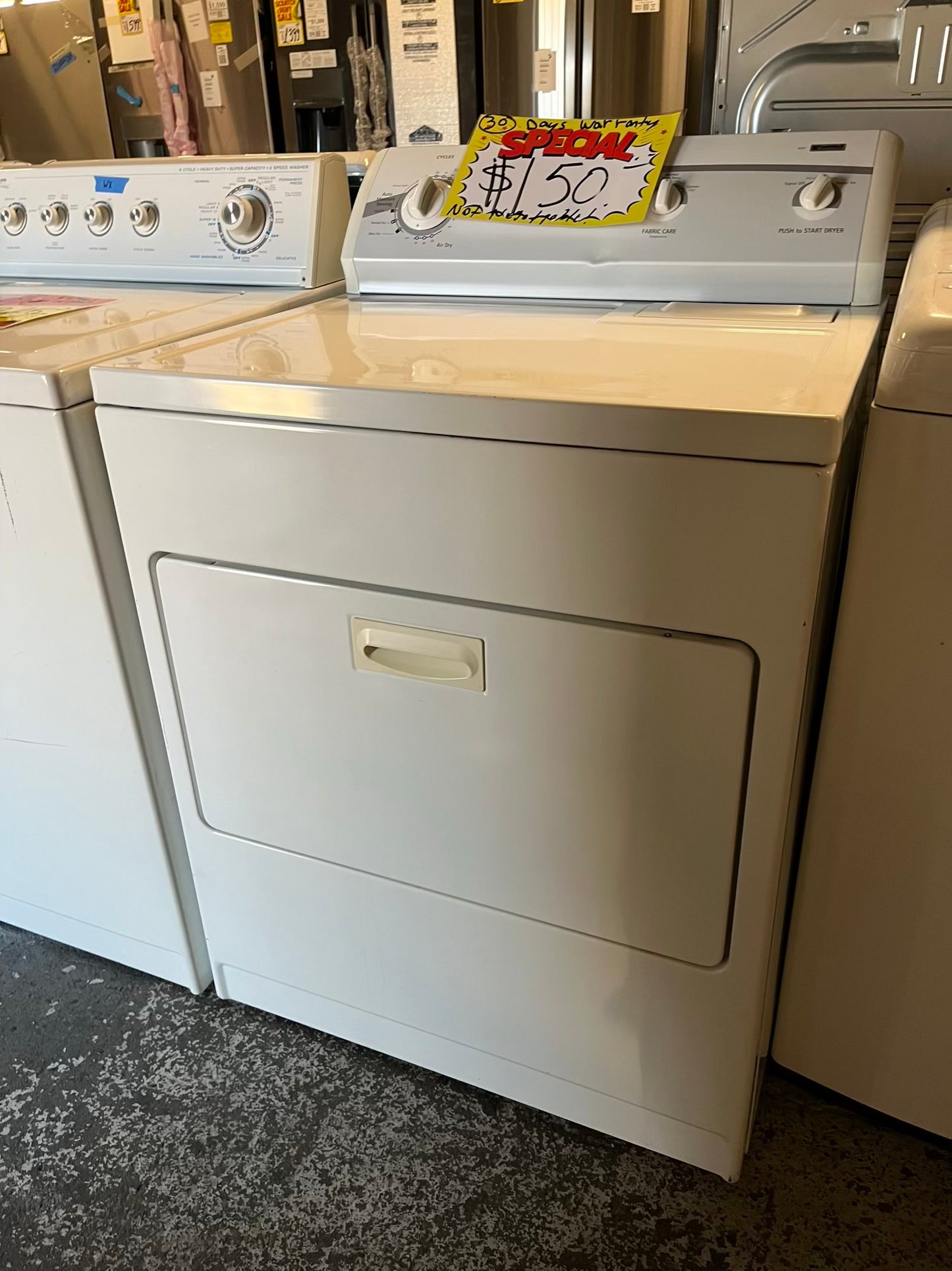 - Kenmore electric 220v dryer side x side #WD930NB