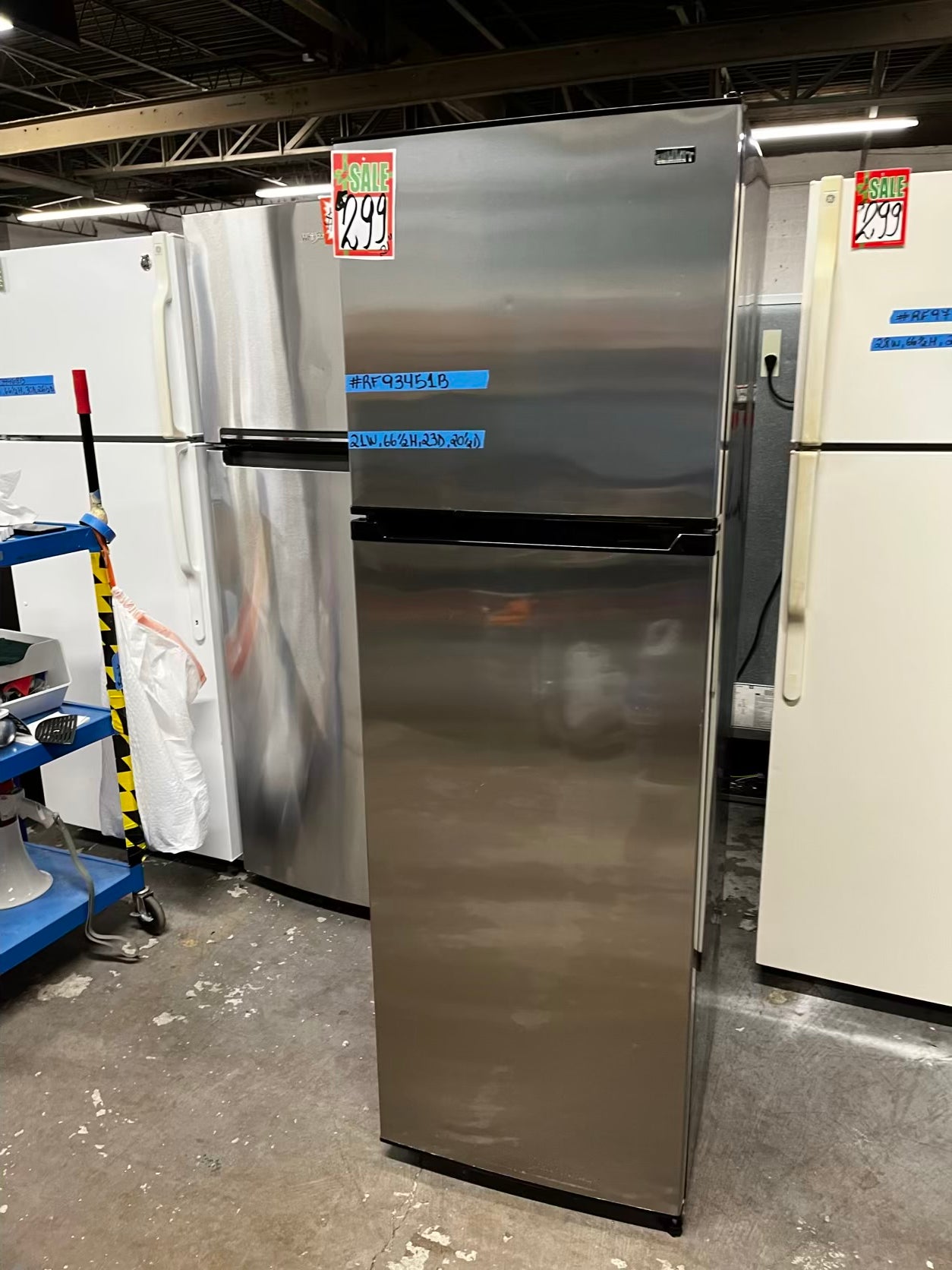 🎄Holiday Sale 🎁 Summit top freezer refrigerator stainless steel used refurbished 21” #RF93451B