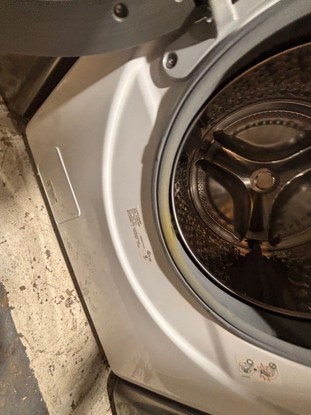 >*Samsung steam washer 4.5 cu large capacity white color  used, refurbished   #WDW88B