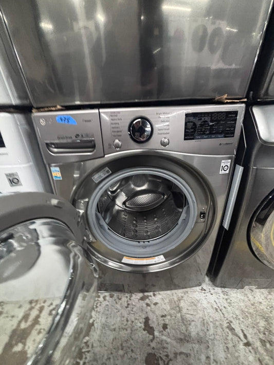 >*LG  washer large capacity silver color stainless steel drum great condition used-refurbished #WGDS42B