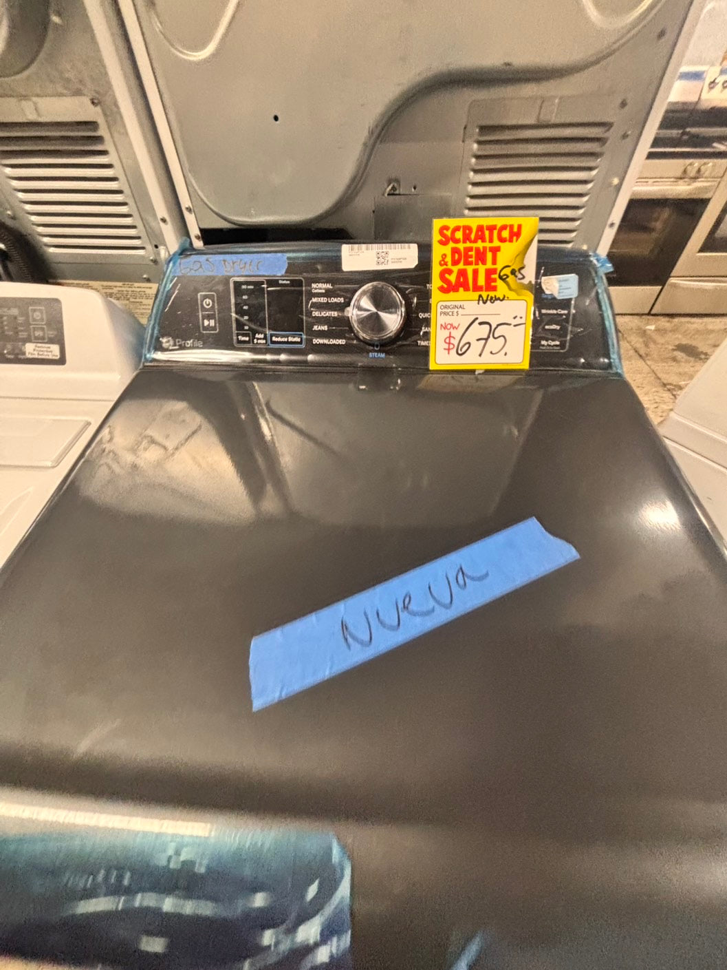 >new Open Box 📦 GE gas 110v dryer side x side large capacity  #ED5GG2L