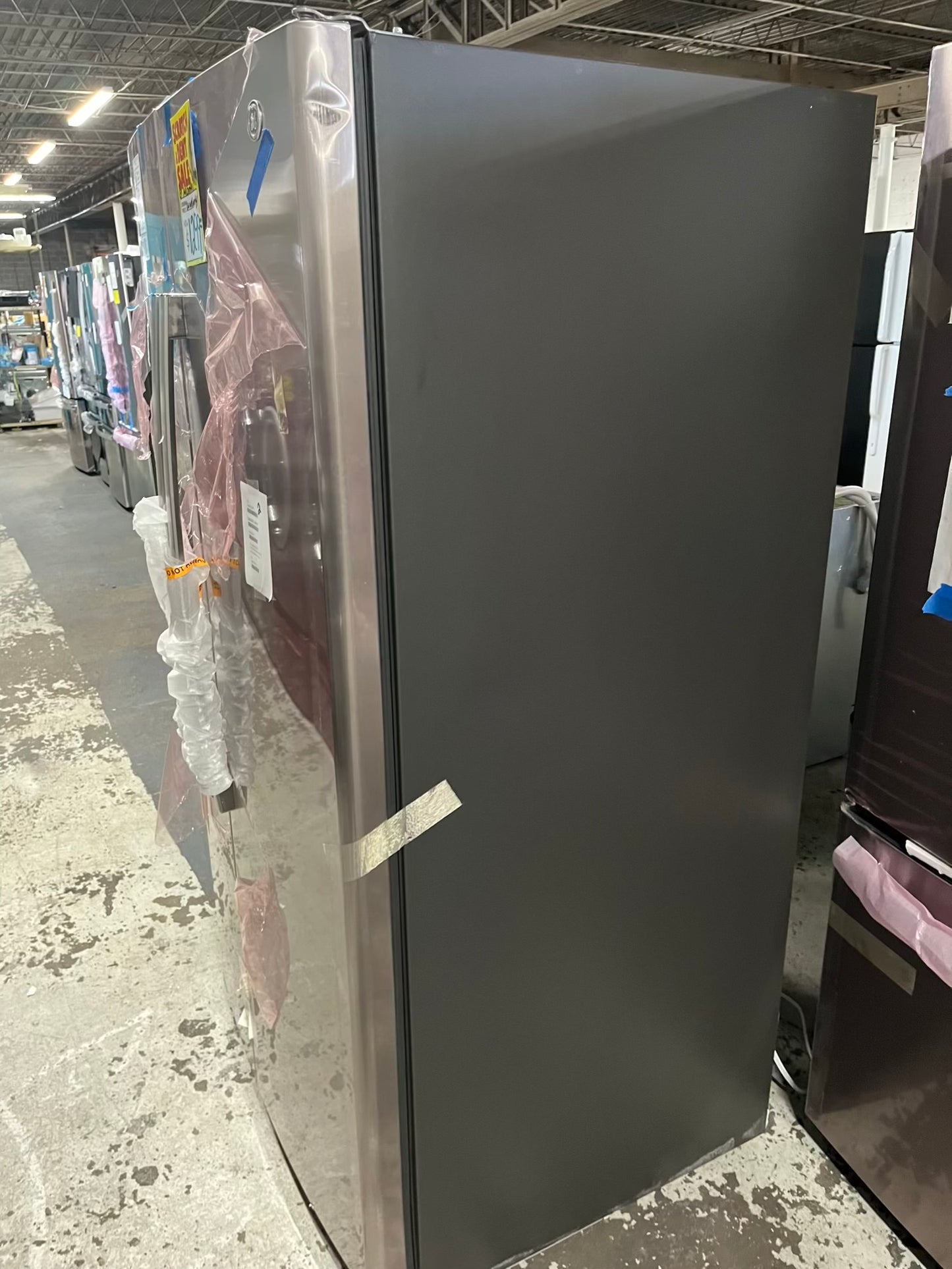 Open Box 📦 GE Side x Side Refrigerator stainless steel w/ice water dispenser  - Item number #RF631KB  36” in